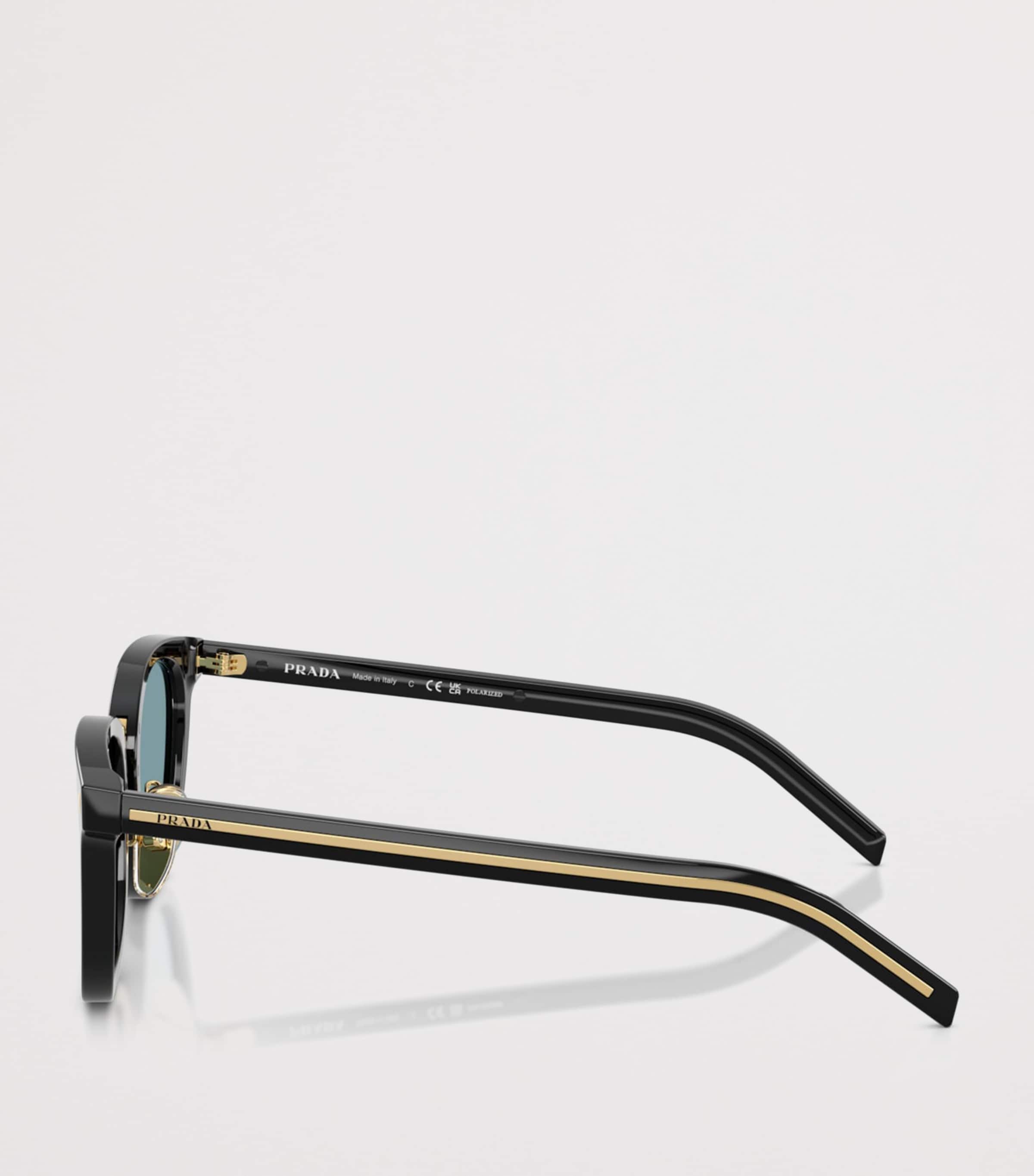 Prada PR C01SD  Cat-Eye Sunglasses Black Image 3