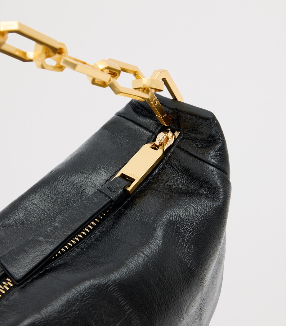 Mini Leather Madea Shoulder Bag BLACK Image 4