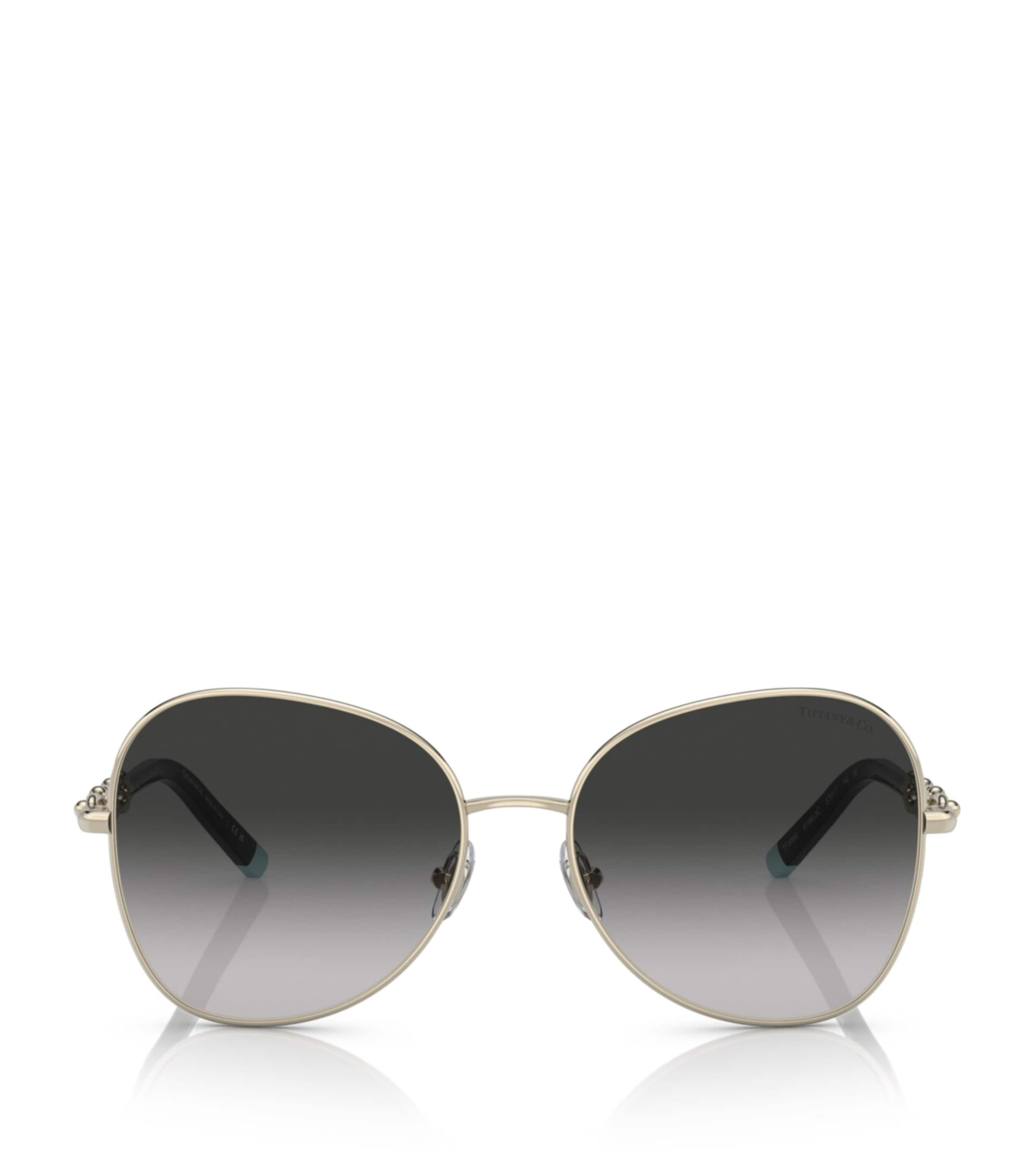 Tiffany & Co Tf3086 Hardware Micro Link Sunglasses In Gold