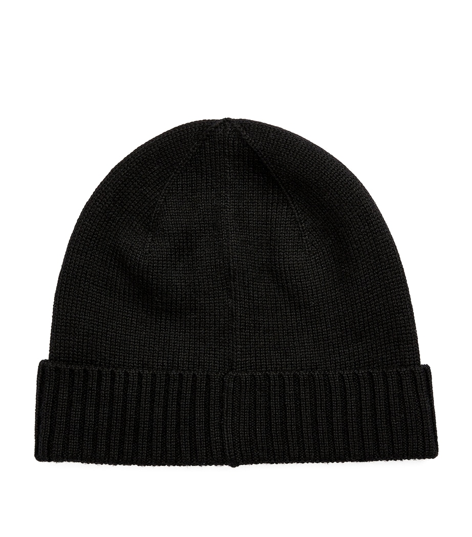 Polo Ralph Lauren Wool Polo Pony Beanie Black Image 3