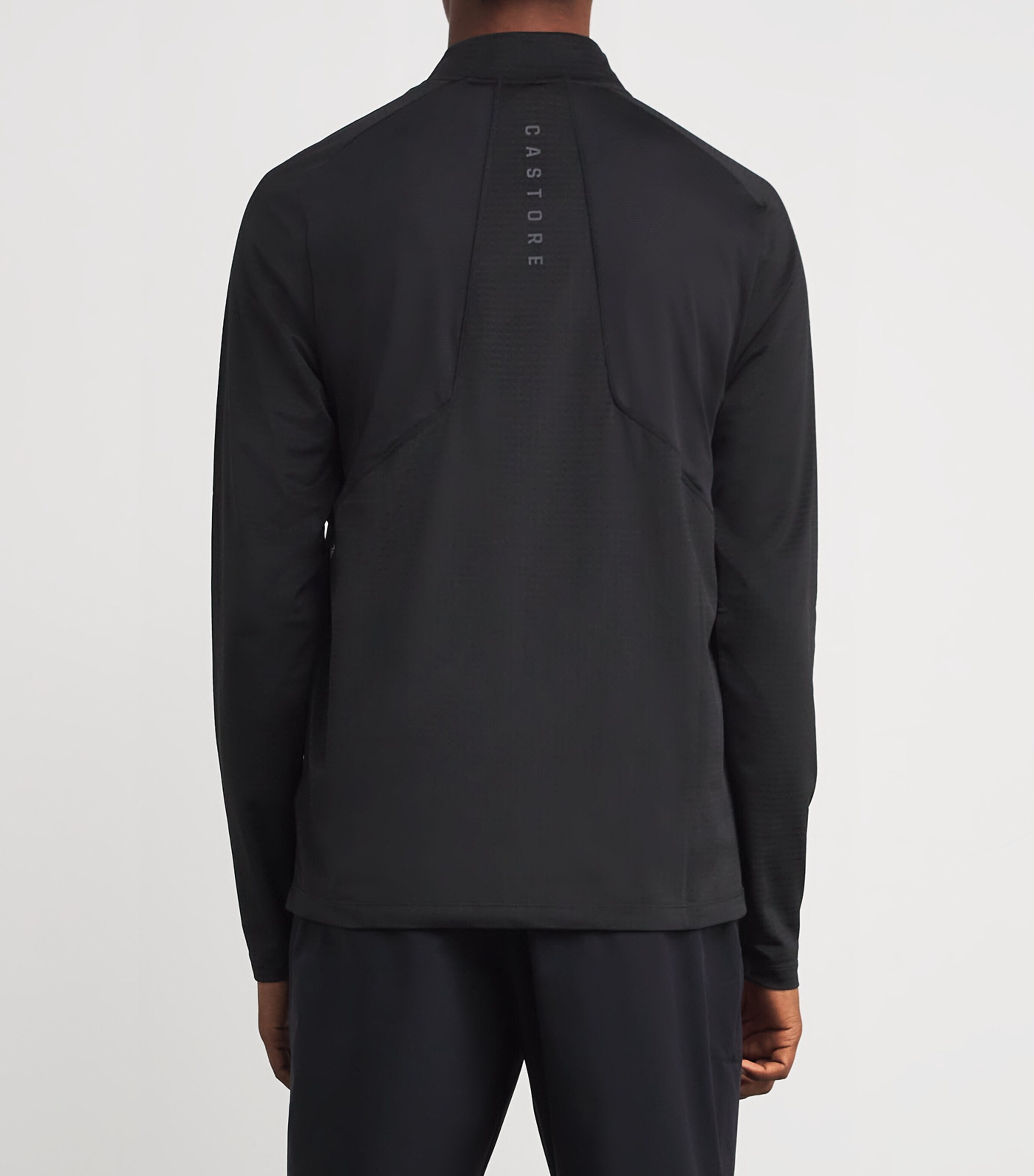 Castore Mens Apex Quarter-Zip Training Top Black Image 4