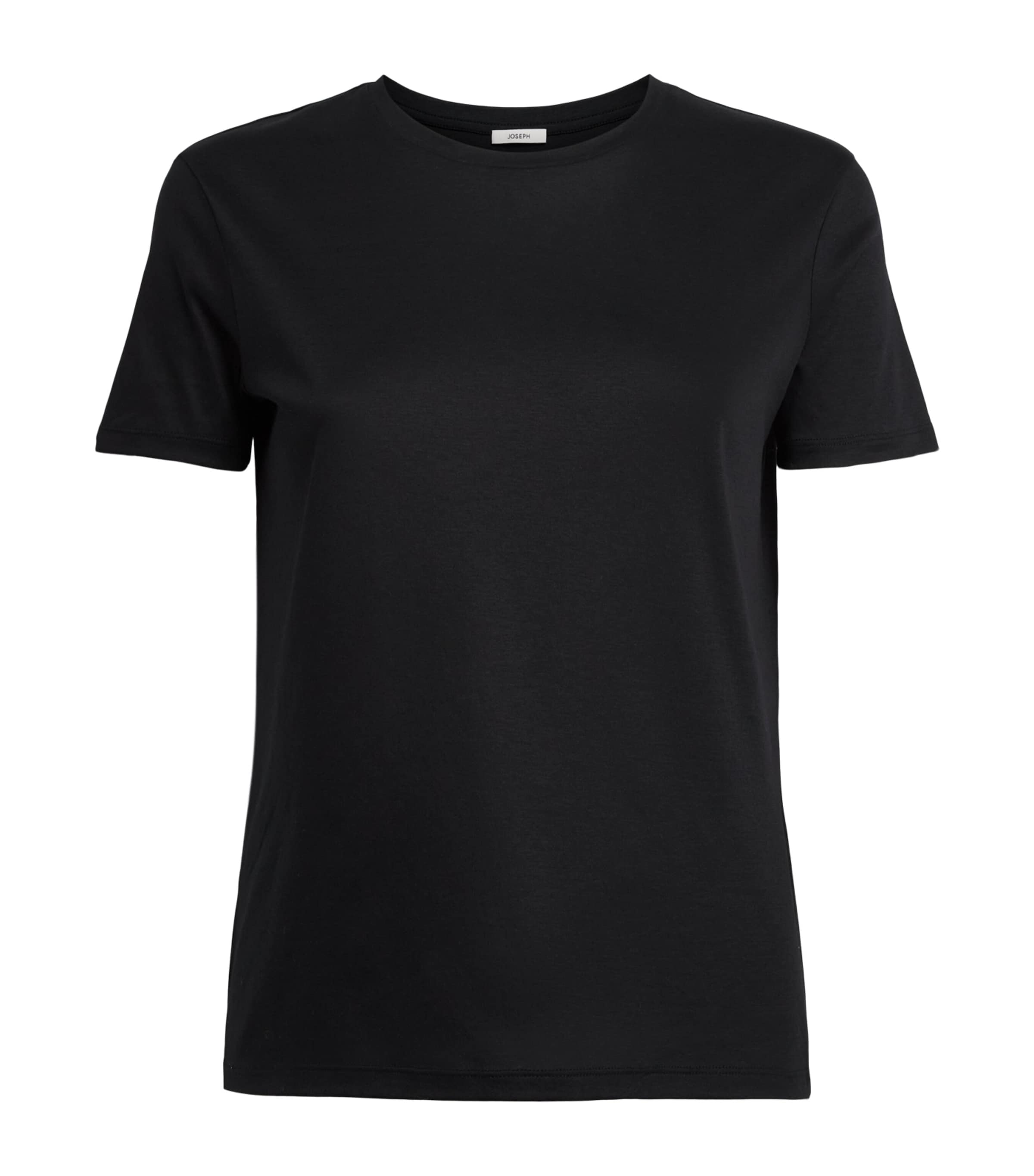 Joseph Womens Organic Cotton Livia T-Shirt Black Image 1