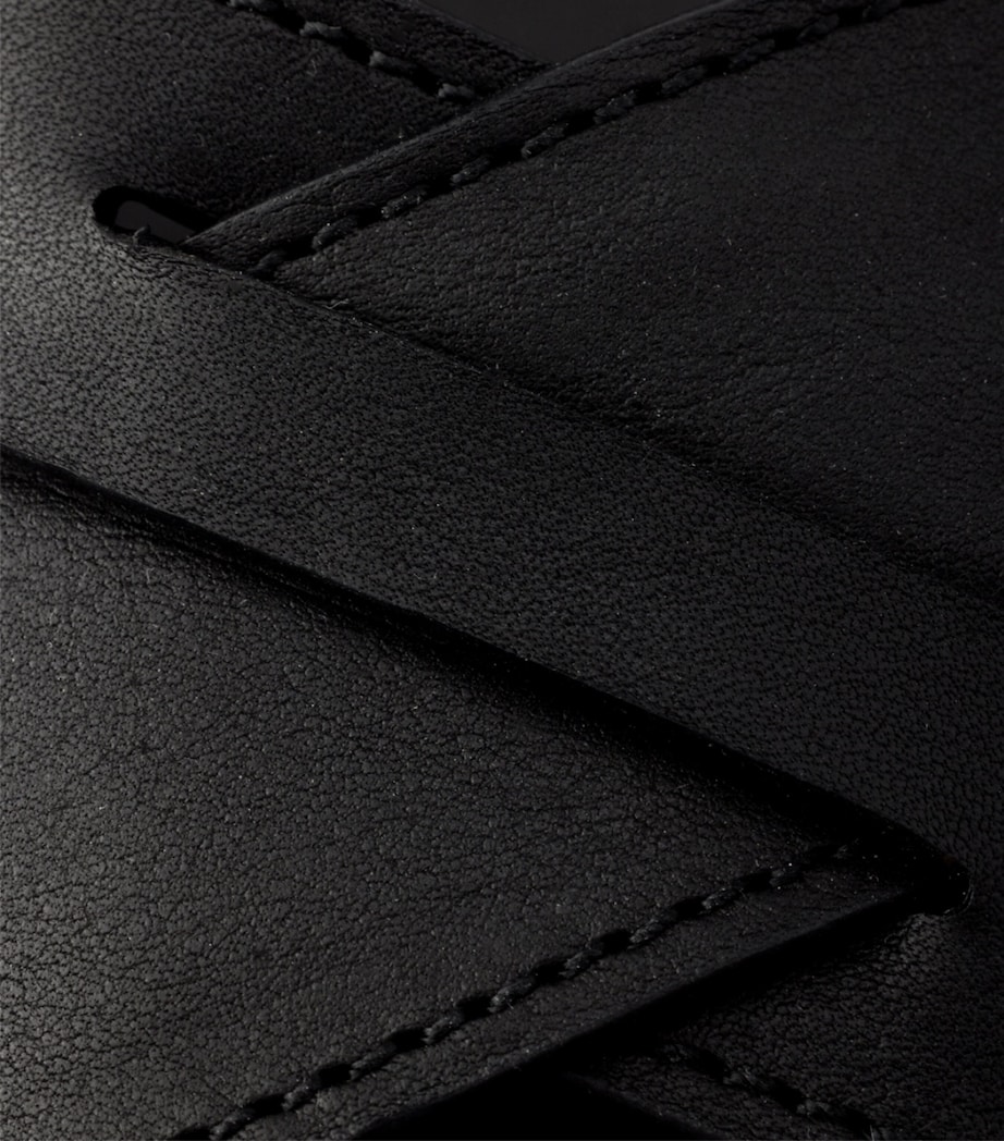 Prada Lambskin Platform Sandals 55 Black Image 6