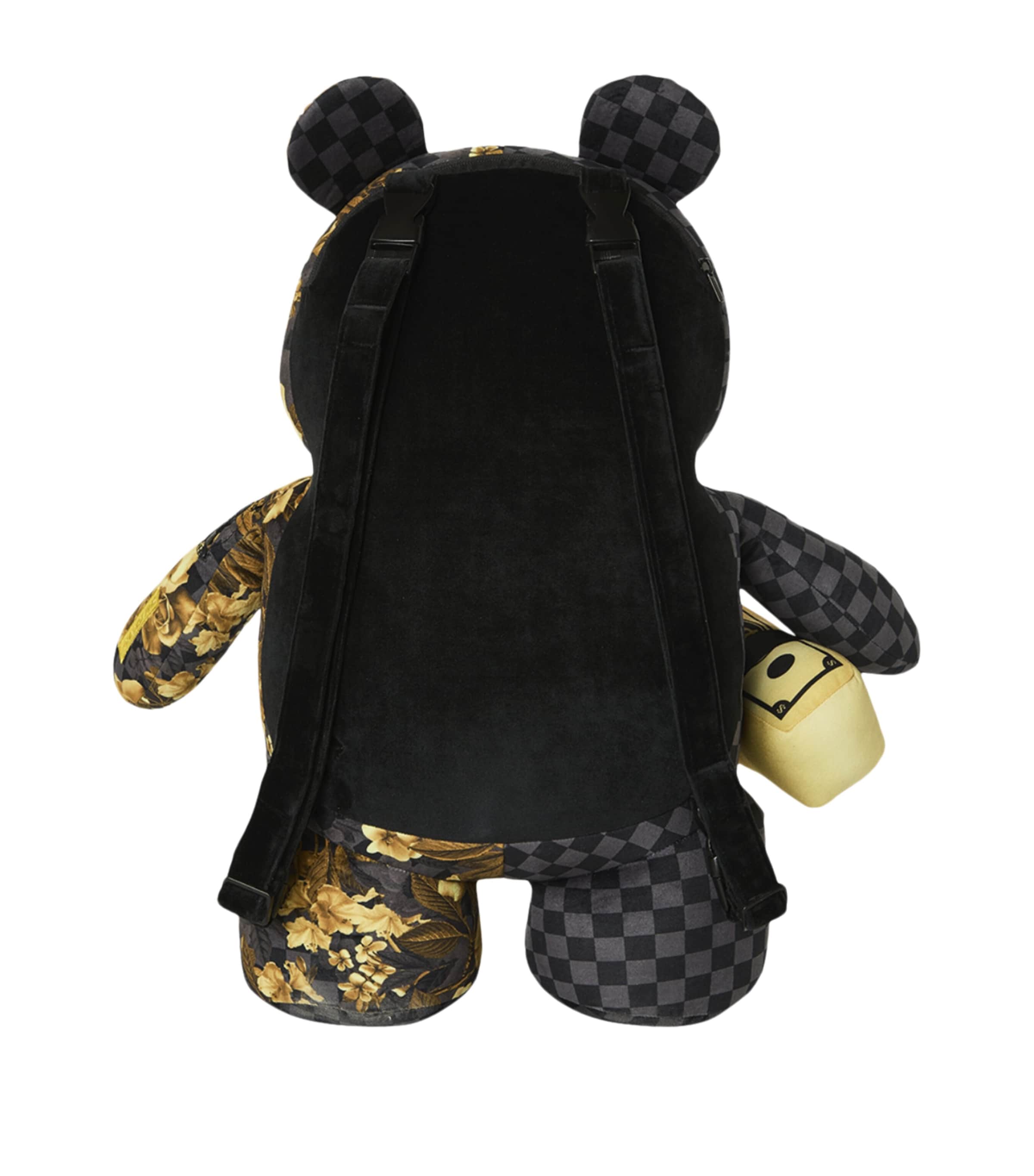 Sprayground Floral Remix Moneybear Backpack Gold Floral Remix Image 4