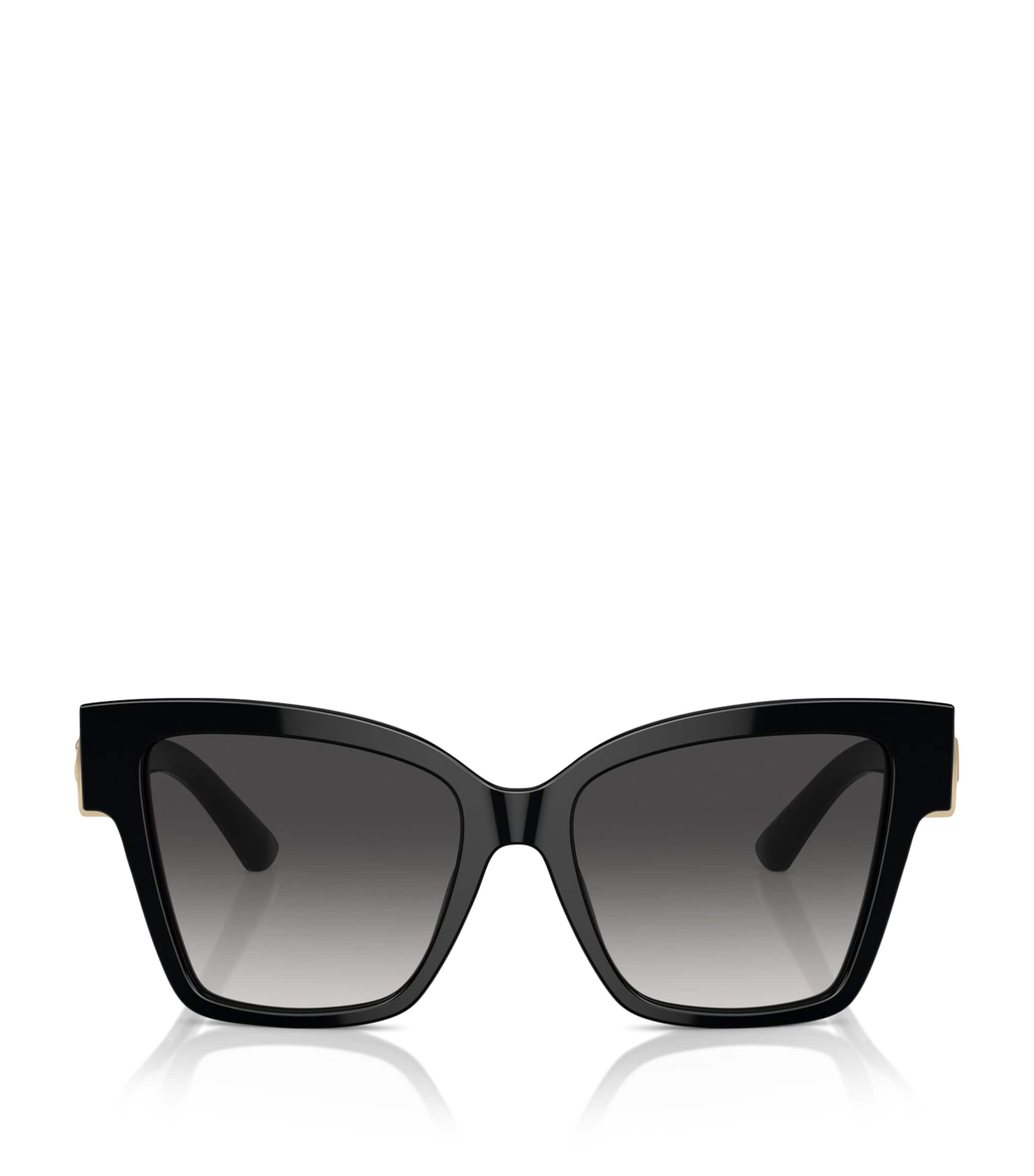 Dolce & Gabbana Womens Black Dg4470 Square-frame Acetate Sunglasses In Black
