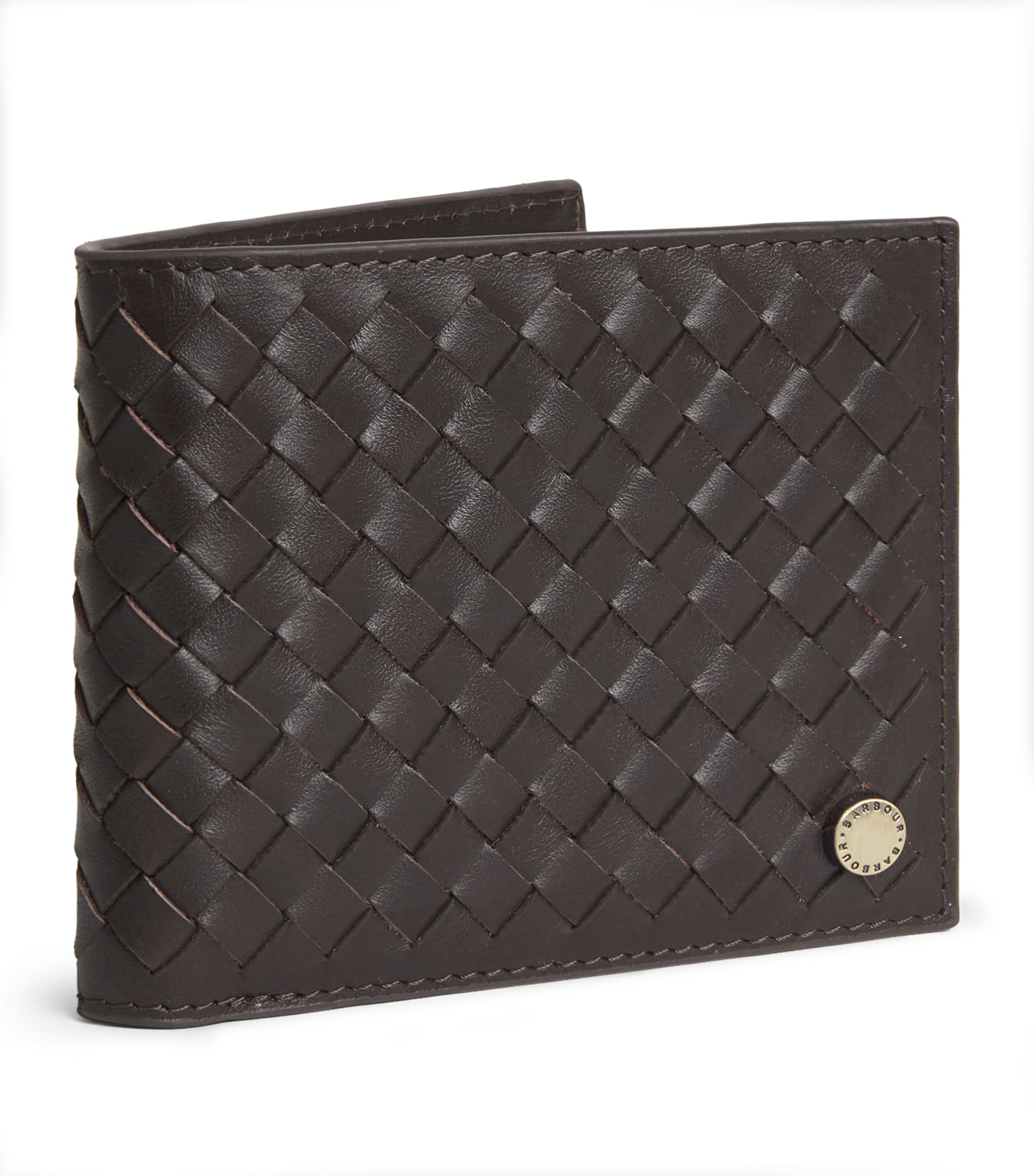 Barbour Leather Woven Farne Wallet Image 1