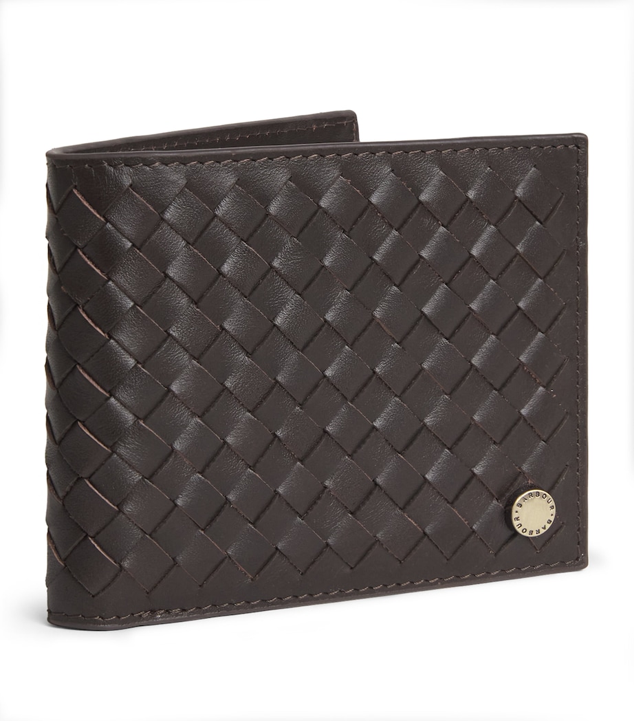 Barbour Leather Woven Farne Wallet Image 1