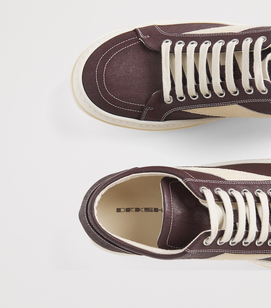 DRKSHDW Waxed Canvas Vintage Low-Top Sneakers WAX/MILK/MILK/ 43X11 Image 7