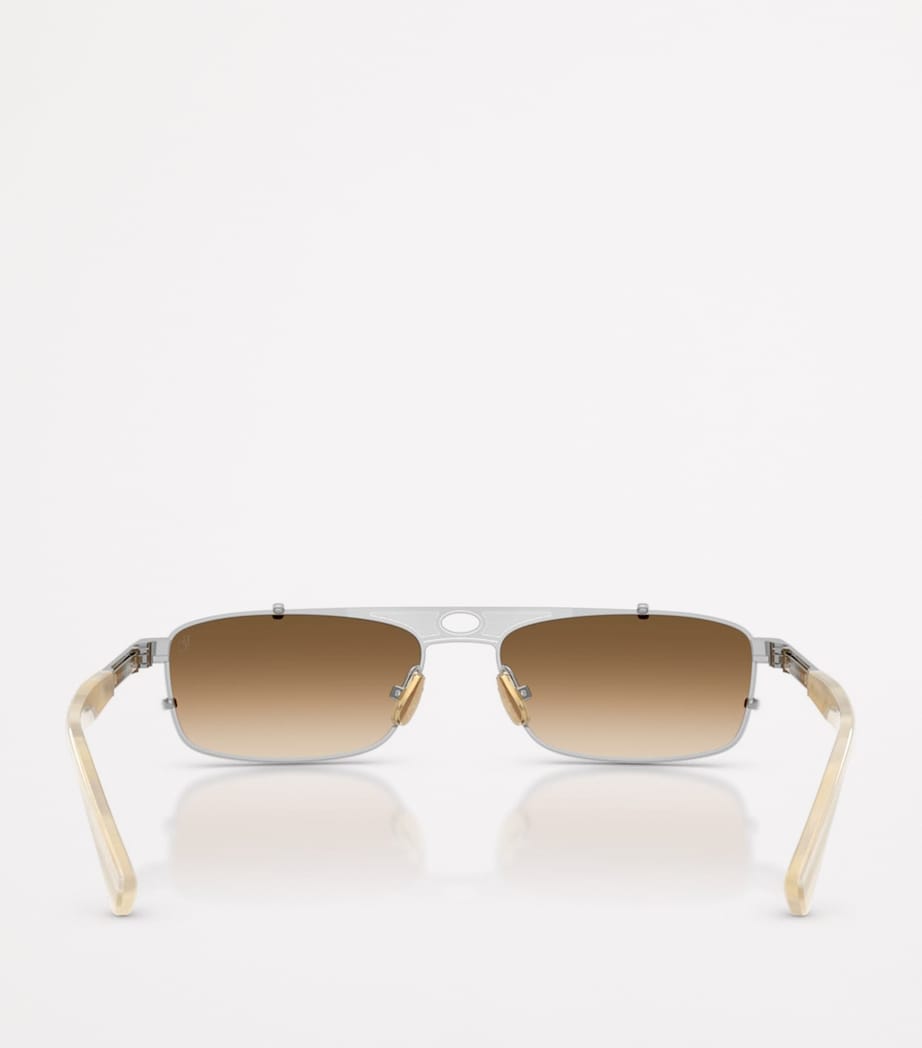 Titanium Rectangular Paloma Sunglasses 503051 Image 4