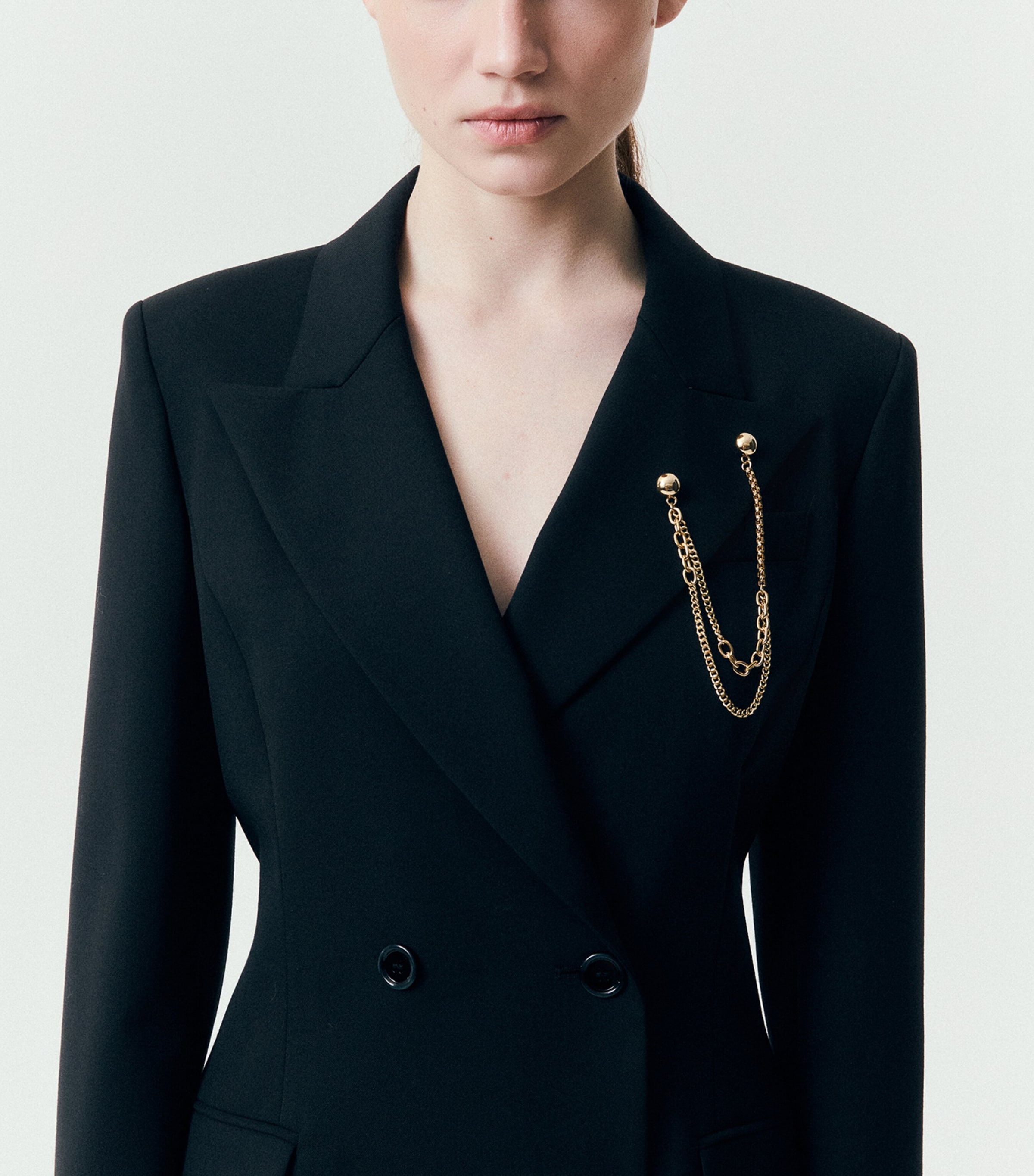 Marella Womens Neckless-Detail Mini Blazer Dress Black Image 5