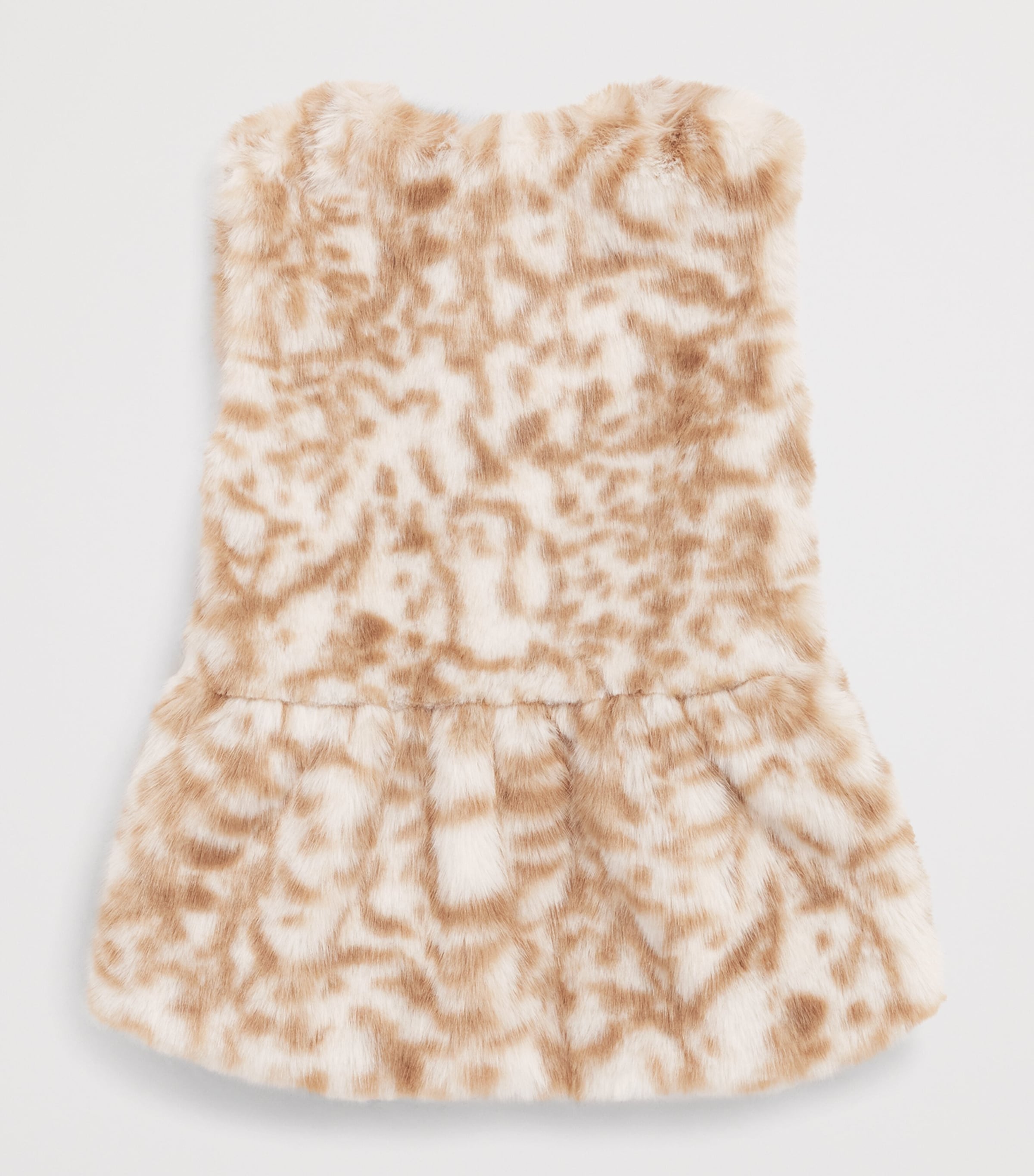Monnalisa Faux Fur Spotted Vest (9 Months-6 Years) Maculato Image 2