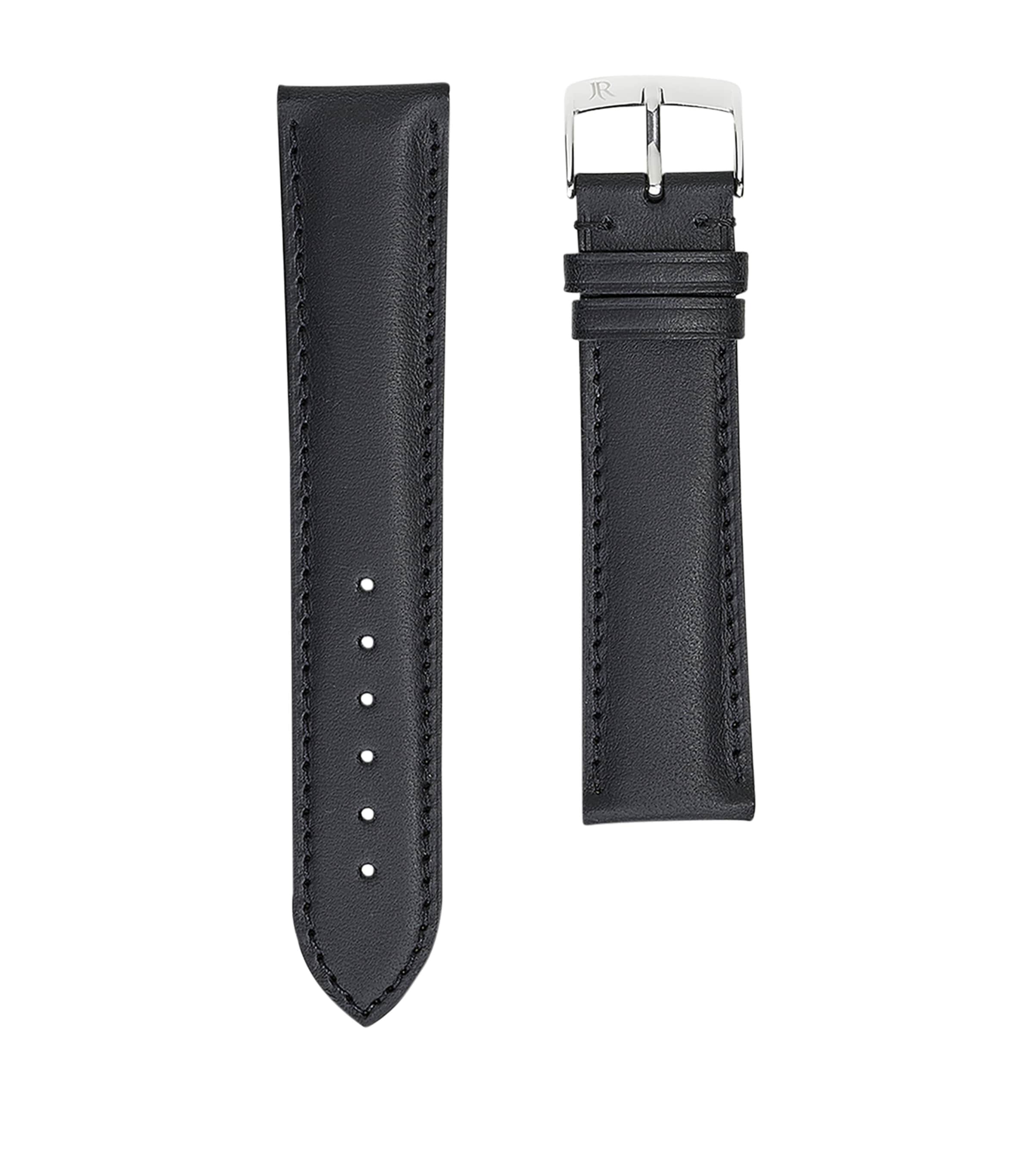 Jean Rousseau Classic 3.5 Vegetable-Tanned Leather Watch Strap (17mm) Black Image 1