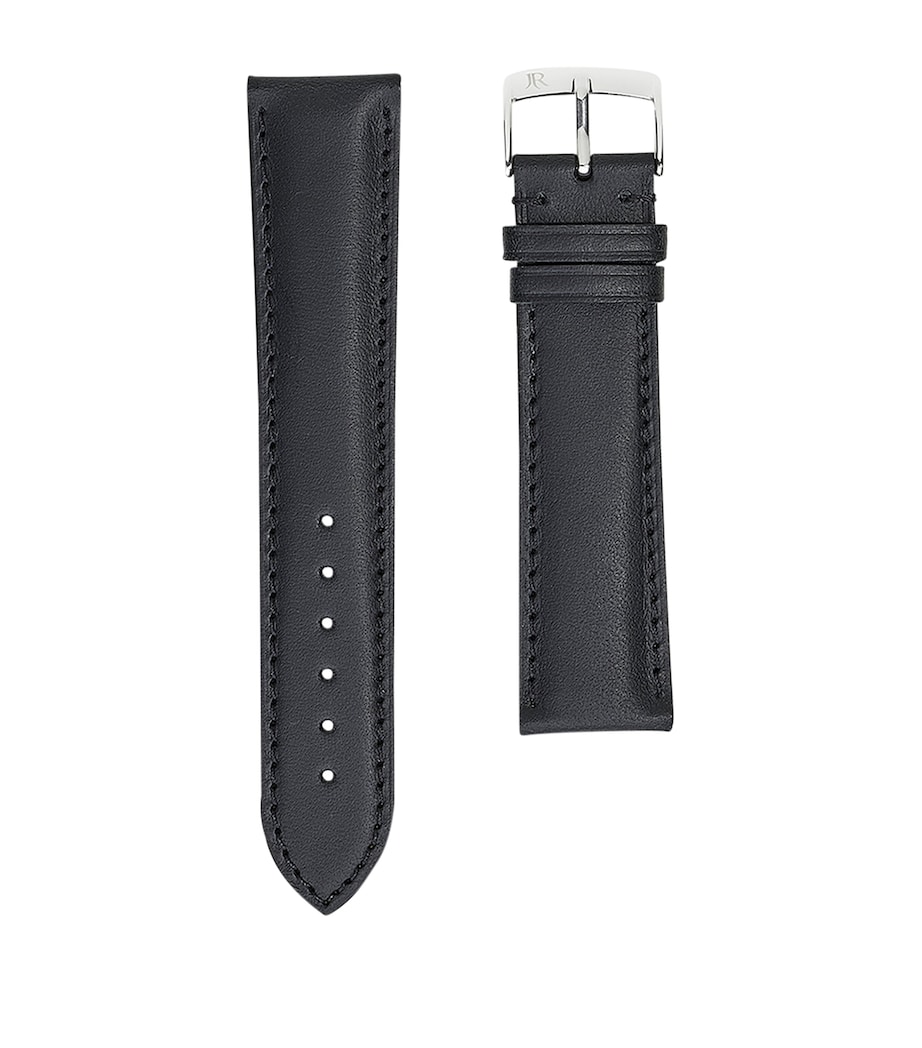 Jean Rousseau Classic 3.5 Vegetable-Tanned Leather Watch Strap (17mm) Black Image 1