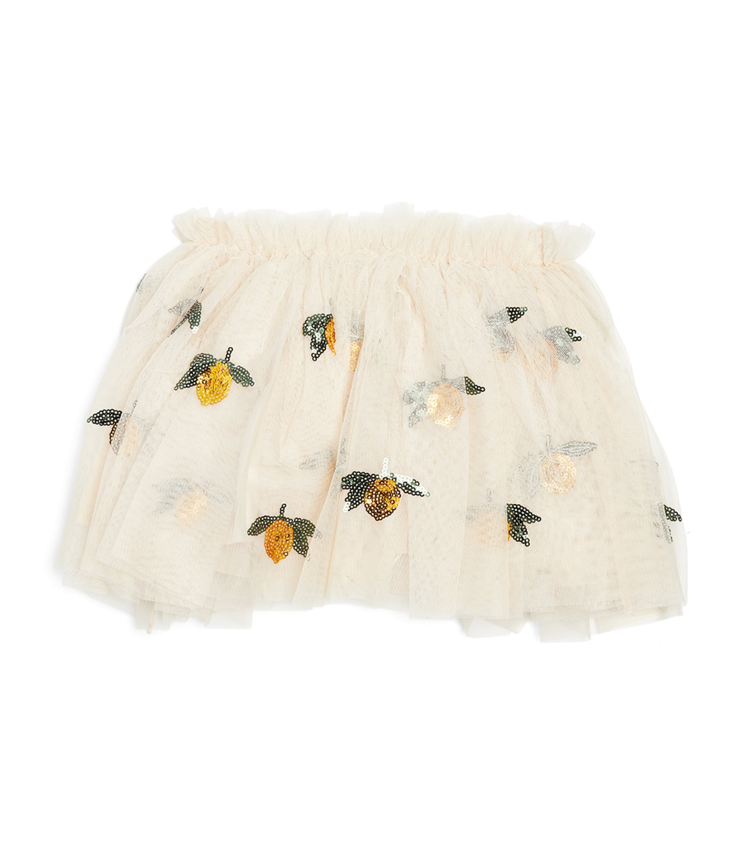 Konges Slojd Sequinned-lemon Yvonne Skirt In Beige