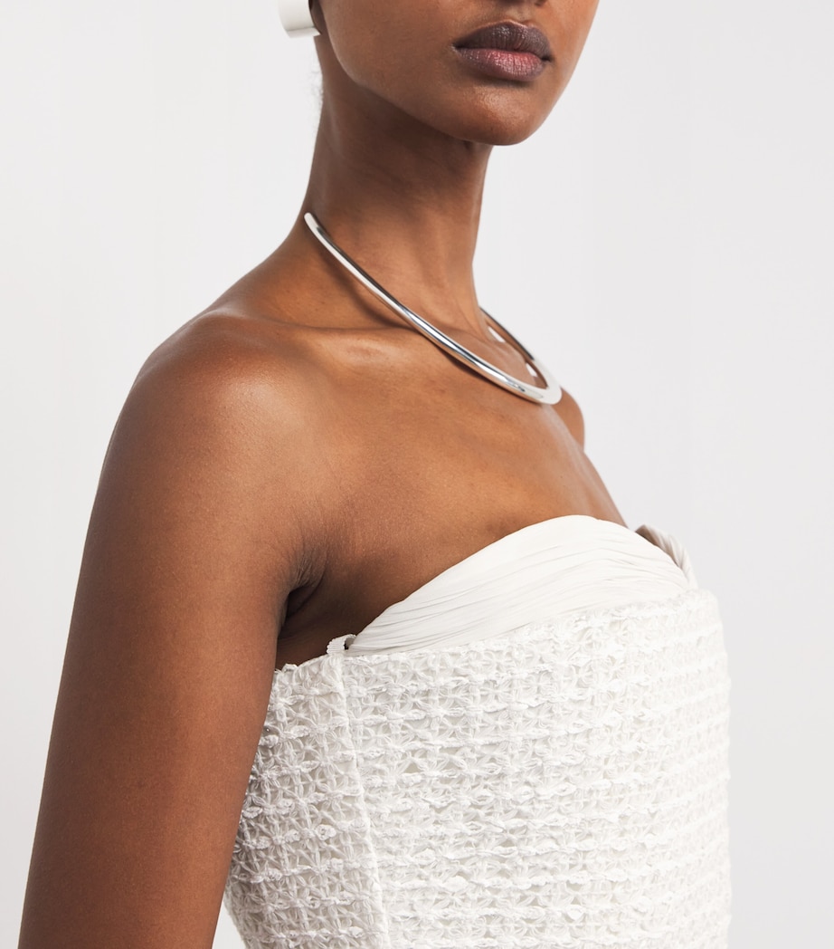 Strapless Entre Deux Gown WHITE Image 6