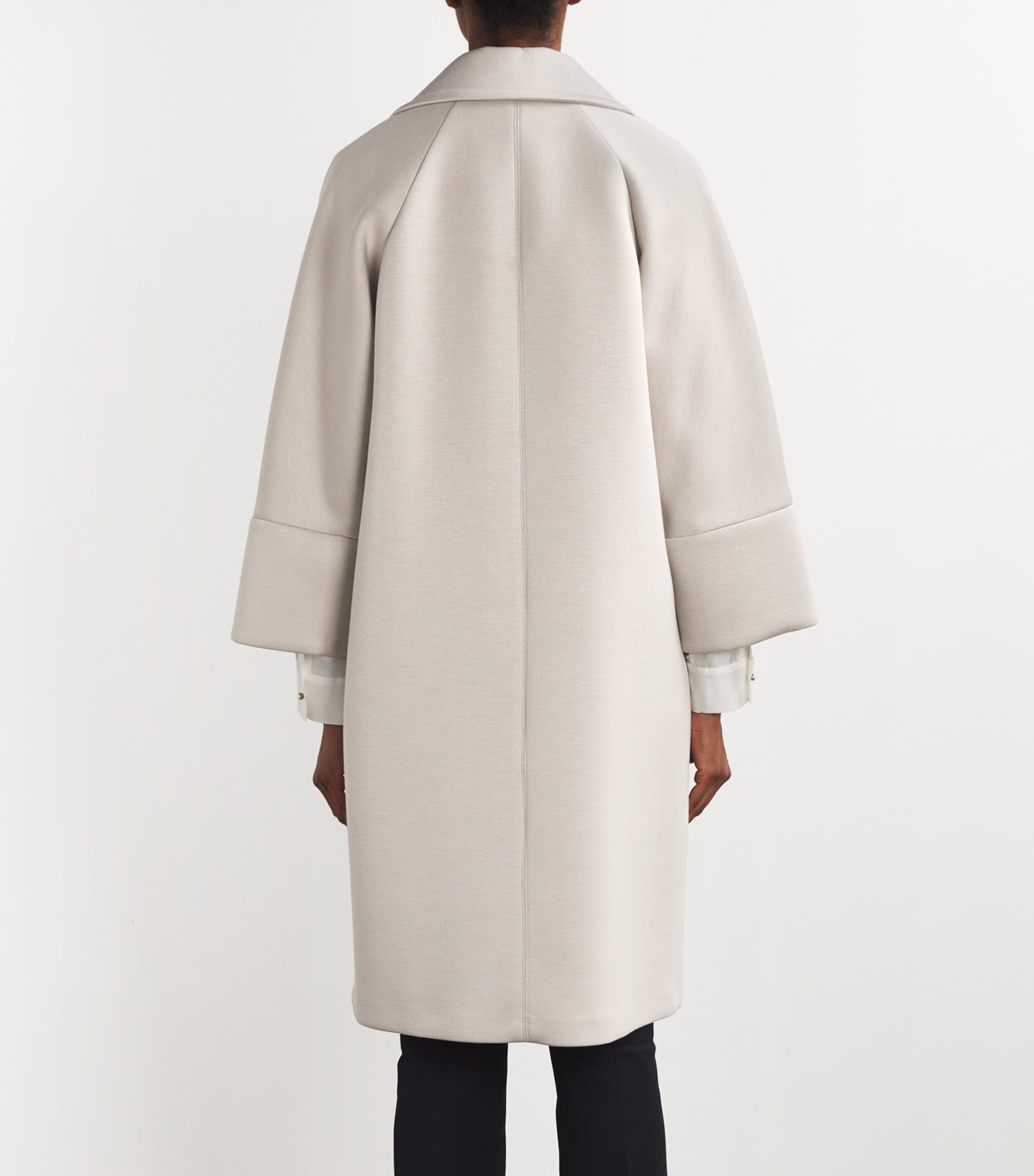 Max Mara Jersey Double-Breasted Coat | Harrods US