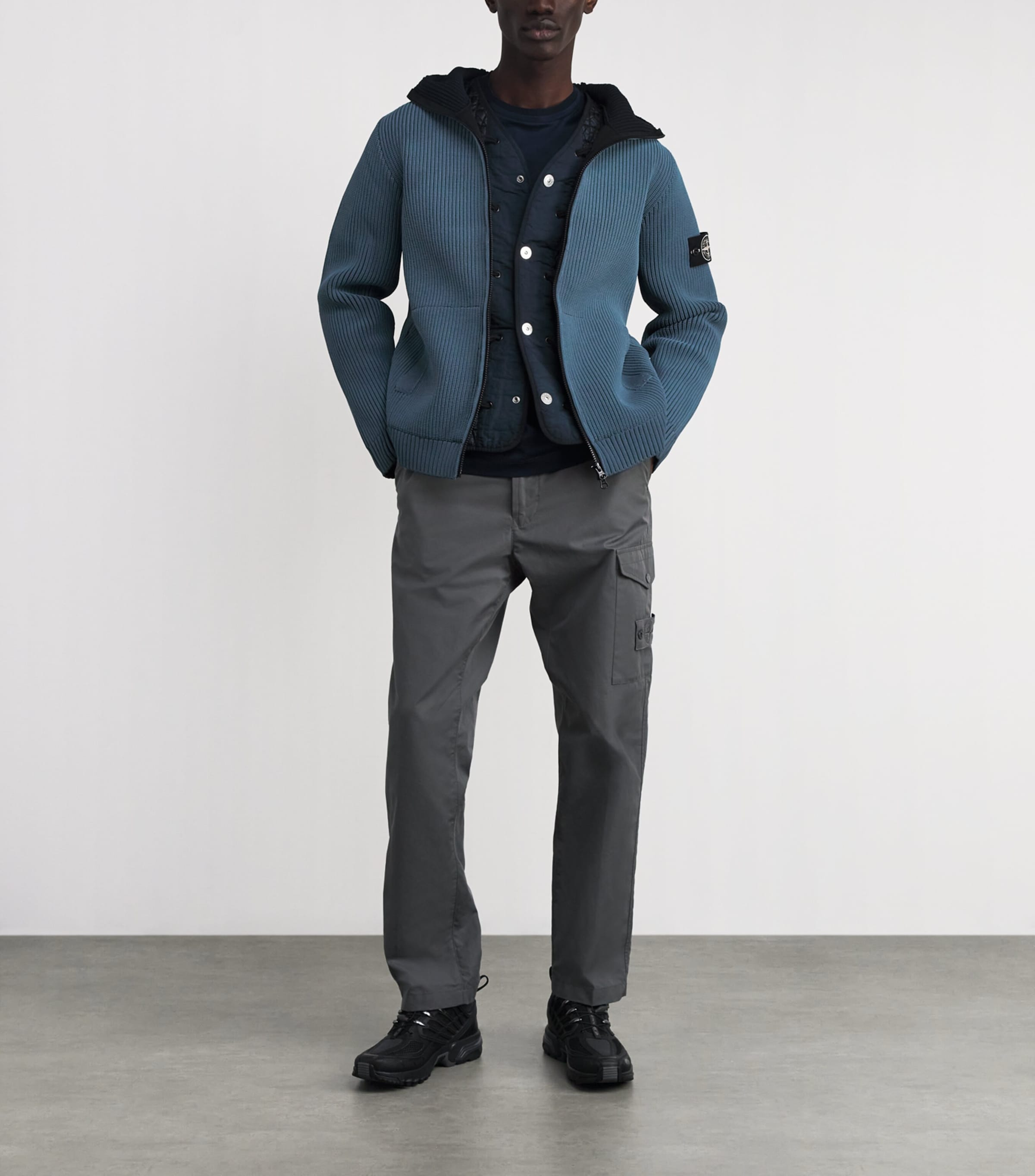 President’s Knit Corrosion Zip-Up Hoodie V0120 Image 2