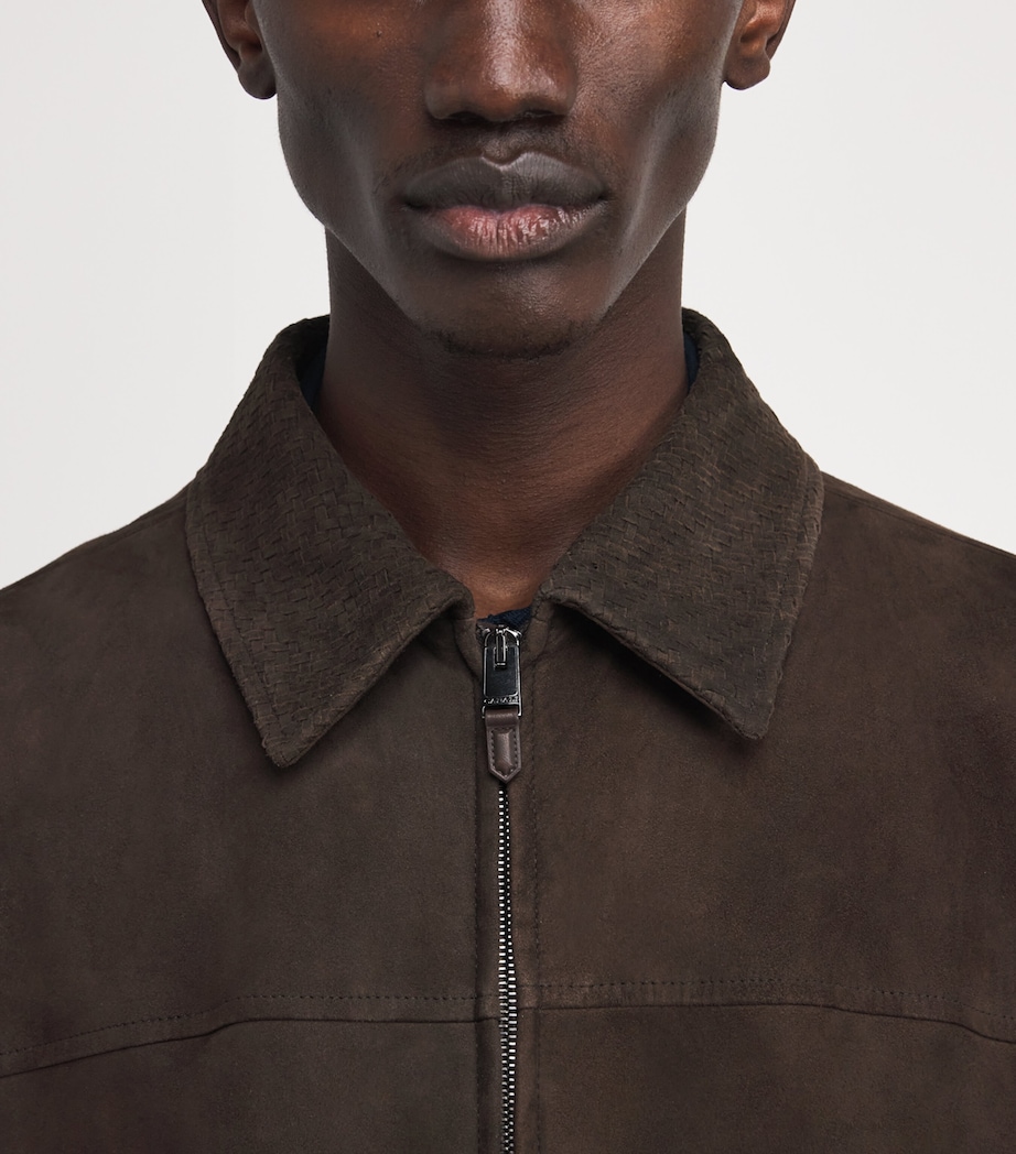 Goat Suede Zip-Up Jacket 502 Image 6