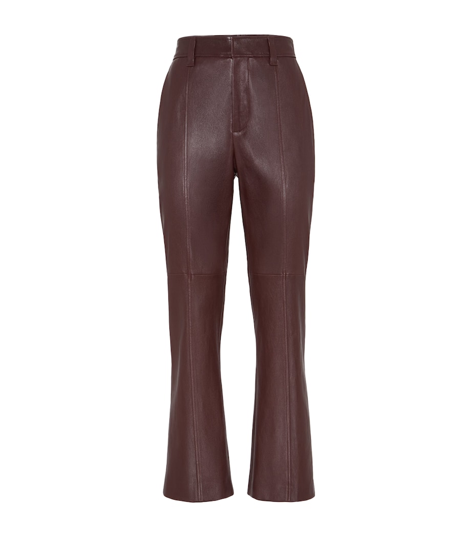 Nappa Leather Straight Trousers C4193 Image 1