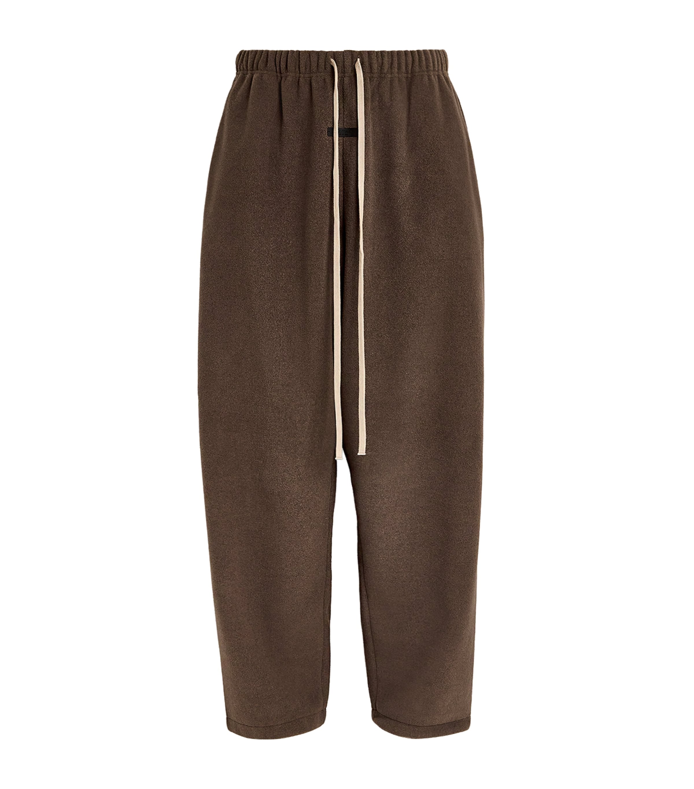 Essentials Logo-patch Sweatpants In Brown