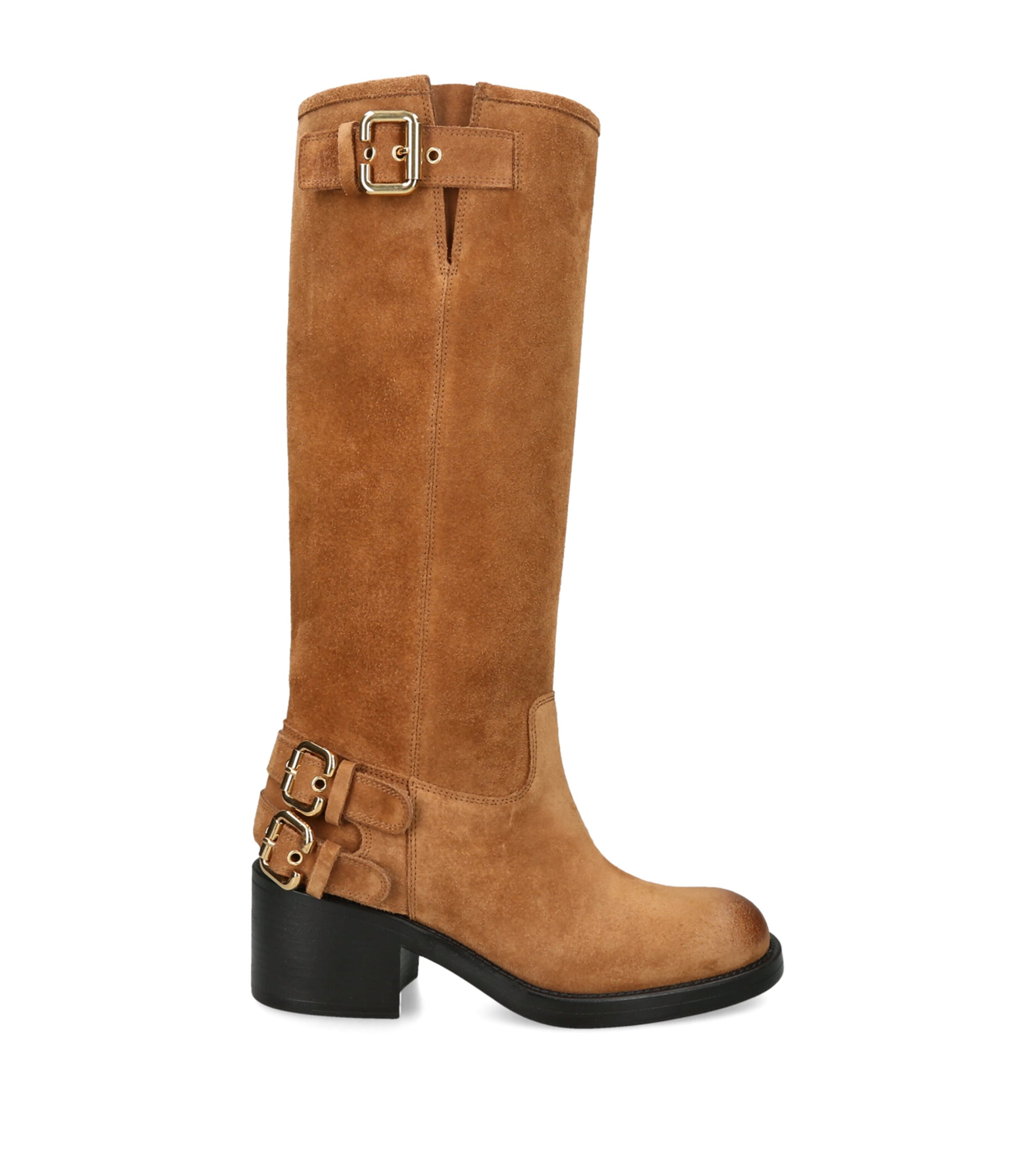 Chloé Suede Dakota Boots 60 Camel Image 1