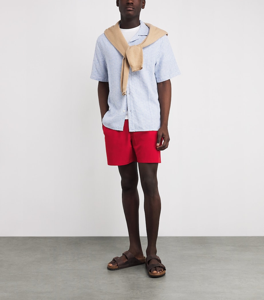 Polo Ralph Lauren Mens Polo Pony Swim Shorts Red Image 2