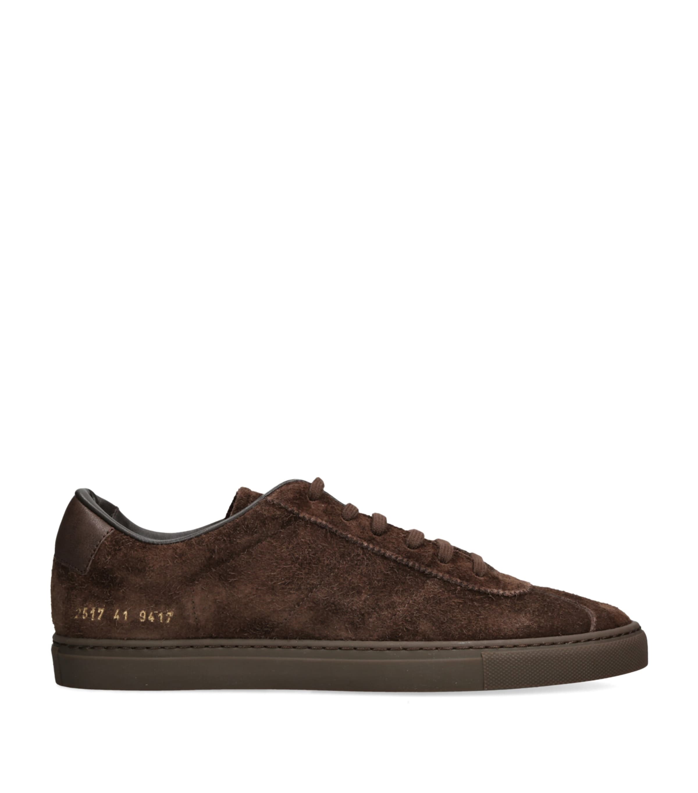 Common Projects Suede Field Sneakers In Brown