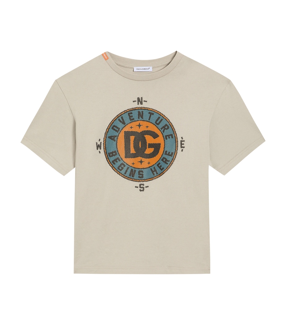 Cotton Compass Oversized T-Shirt (8-12 Years) M0633-DARK PARC Image 1