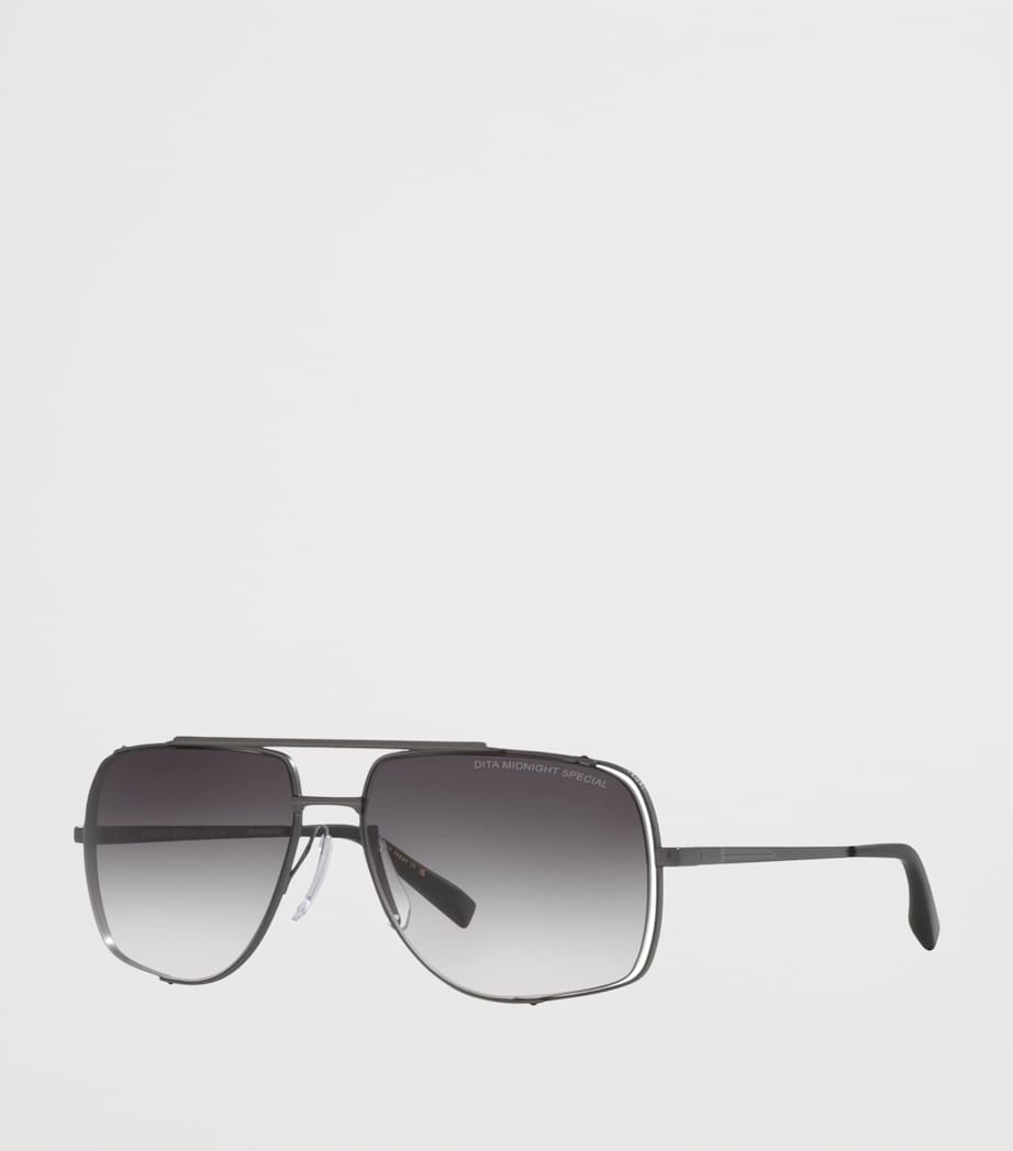 DITA Midnight Special Square Sunglasses Black Image 2