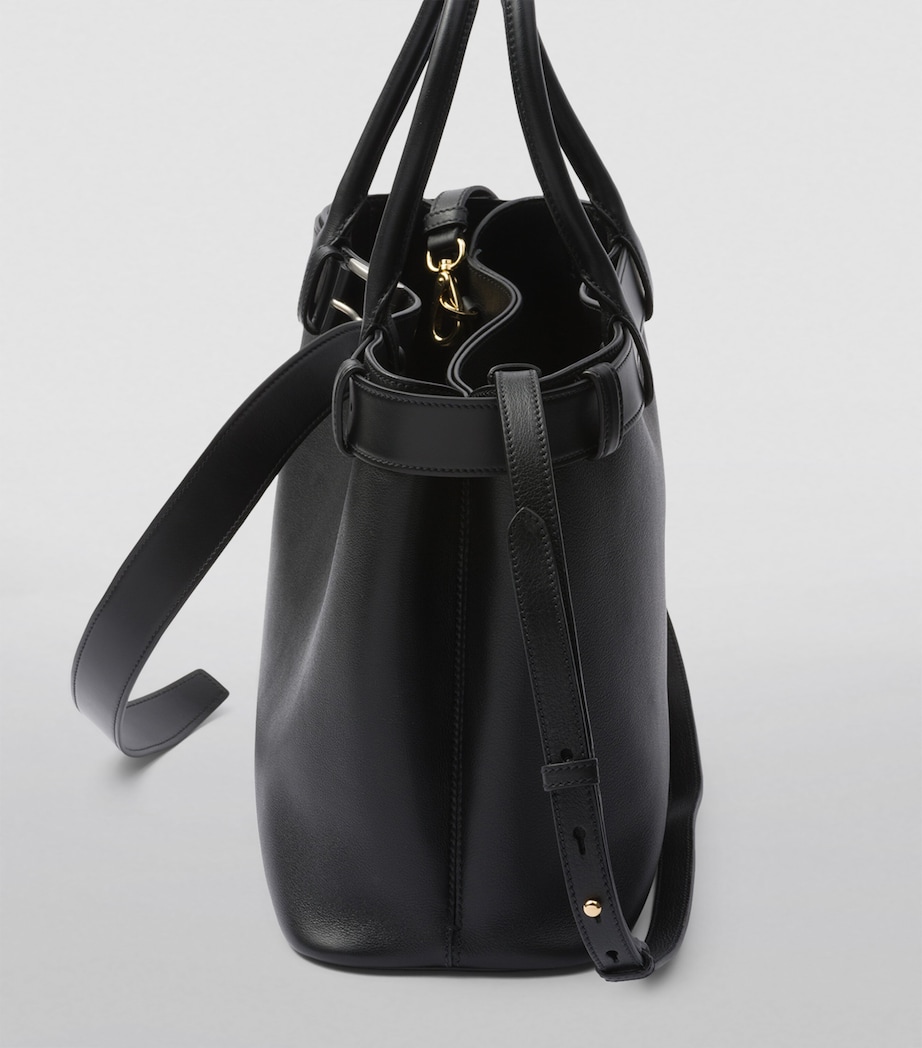 Large Leather Buckle Tote Bag F0002 Image 5