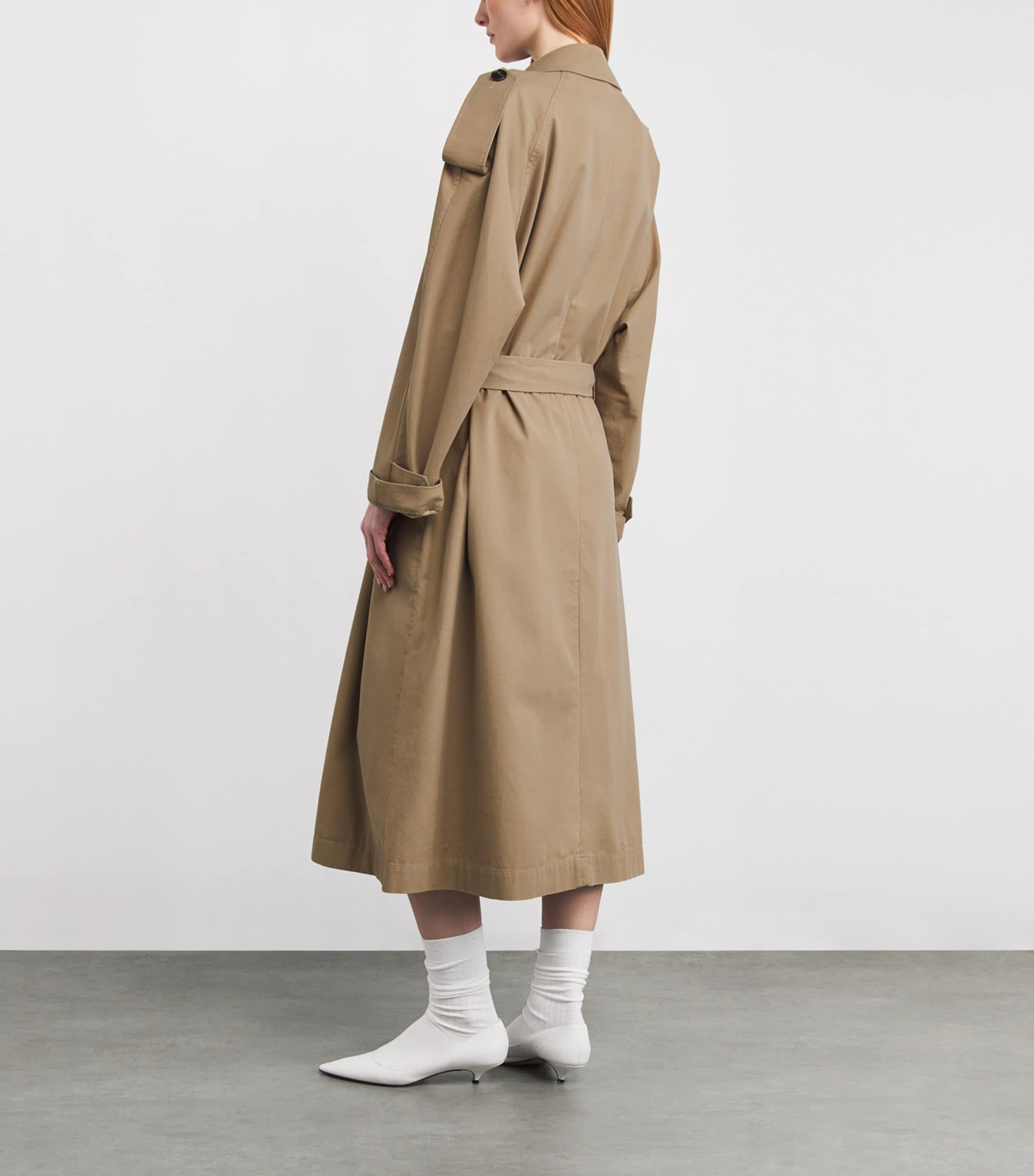 The Row Womens Dester Trench Coat Sand Image 3