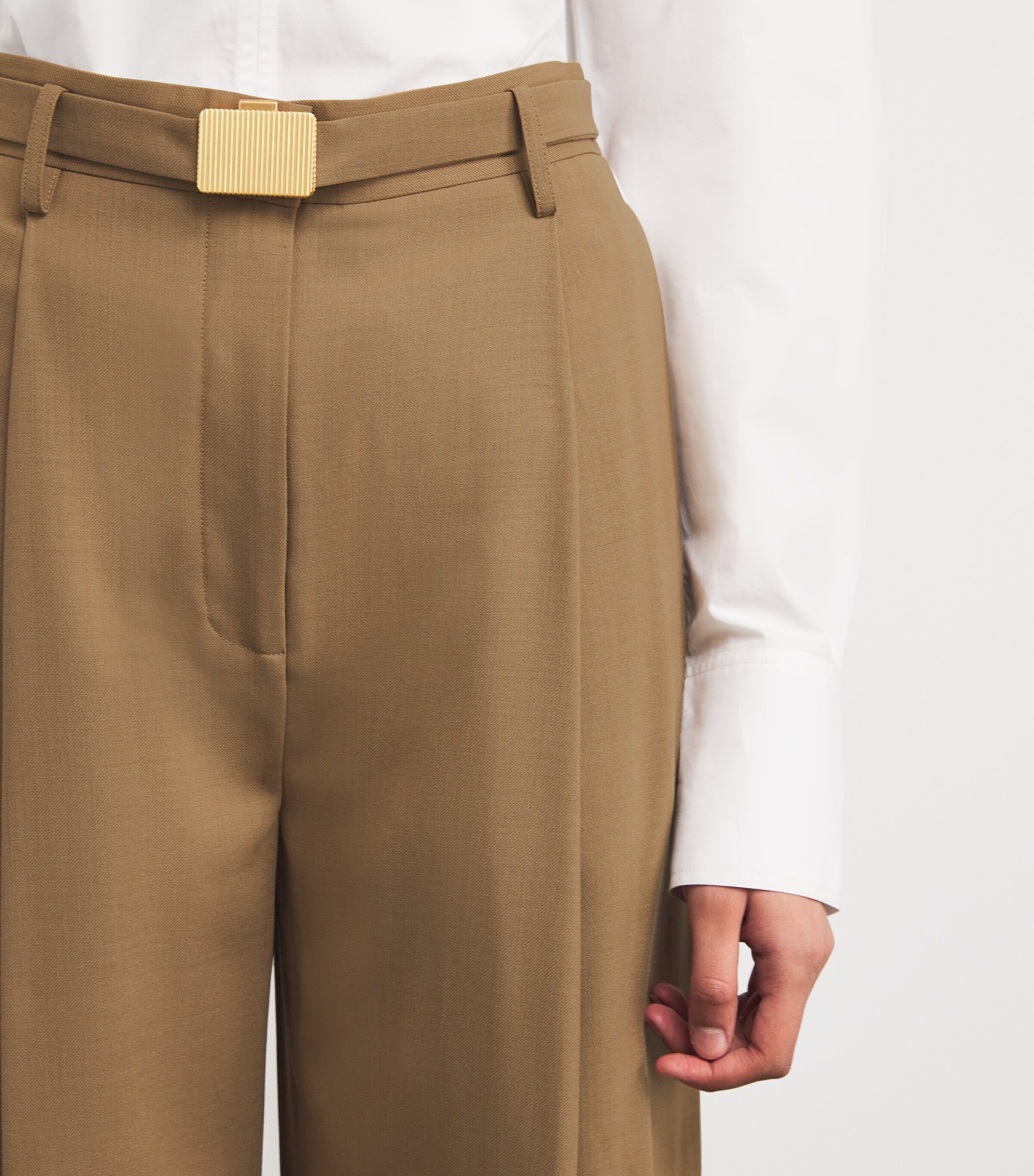 Balsam Relaxed Pleated Trousers L80 CAMEL Image 6