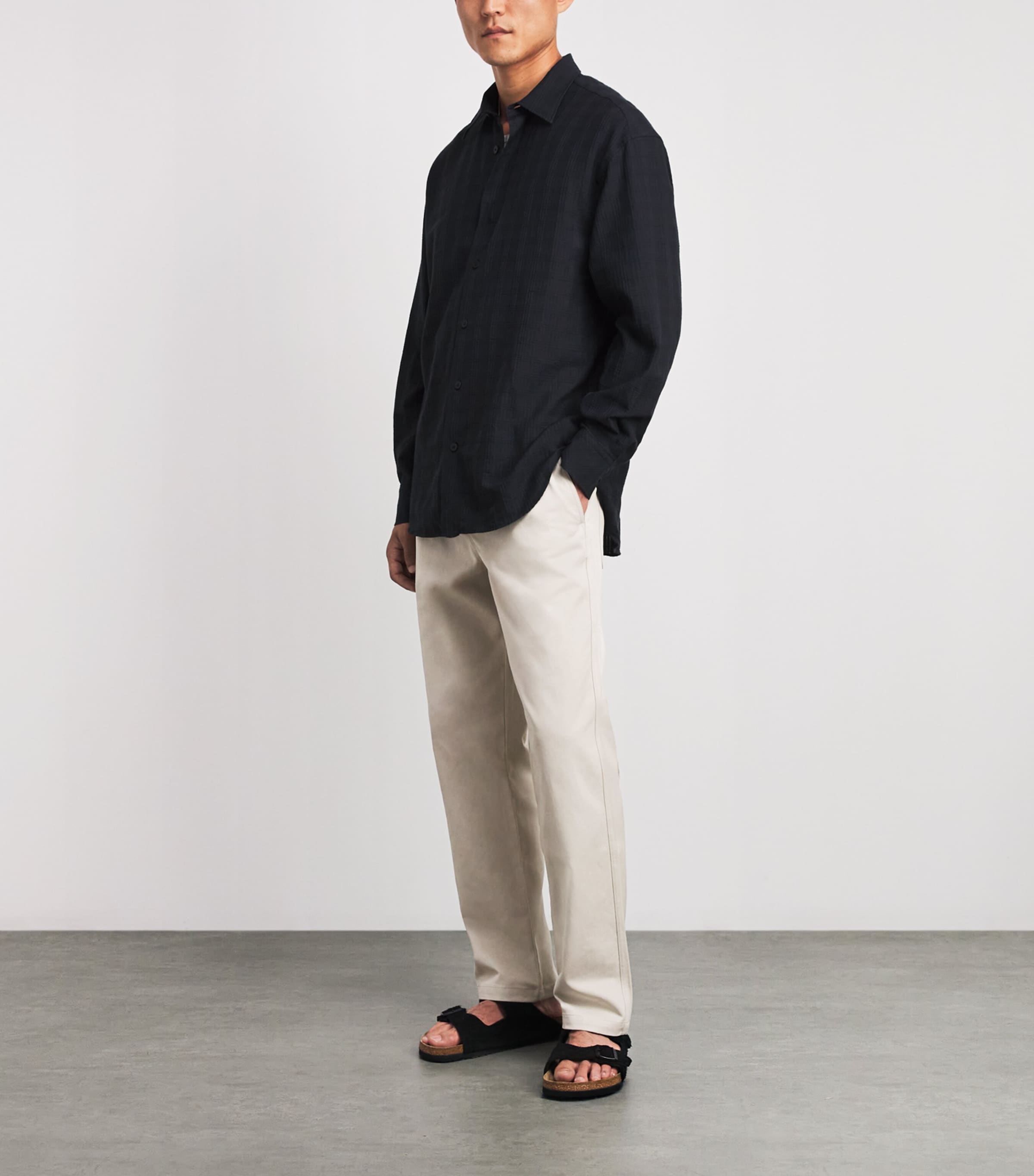 Samsøe Samsøe Mens Jabari Straight Chinos Moonstruck Image 2
