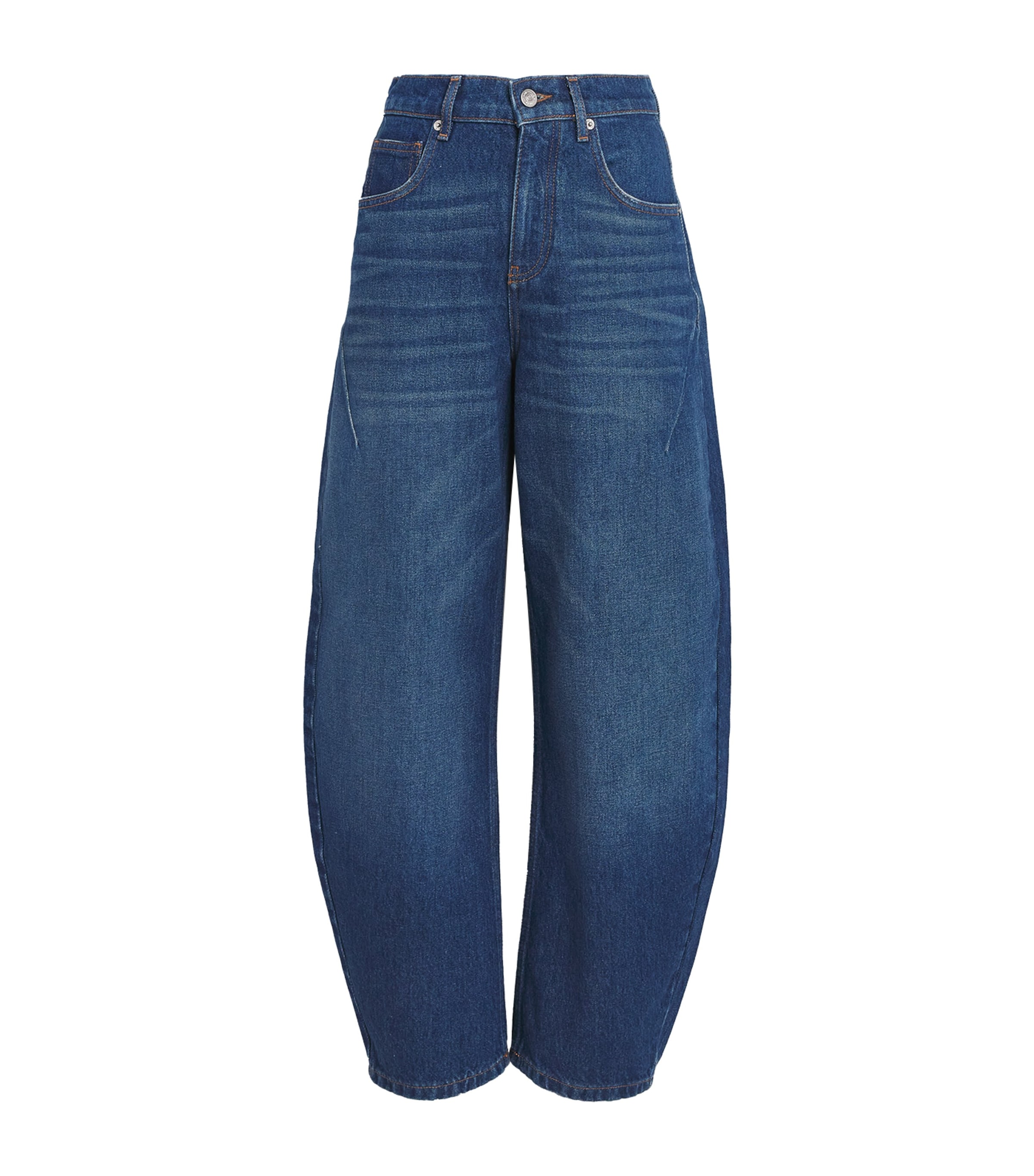 Maje Barrel-leg Jeans In Blue