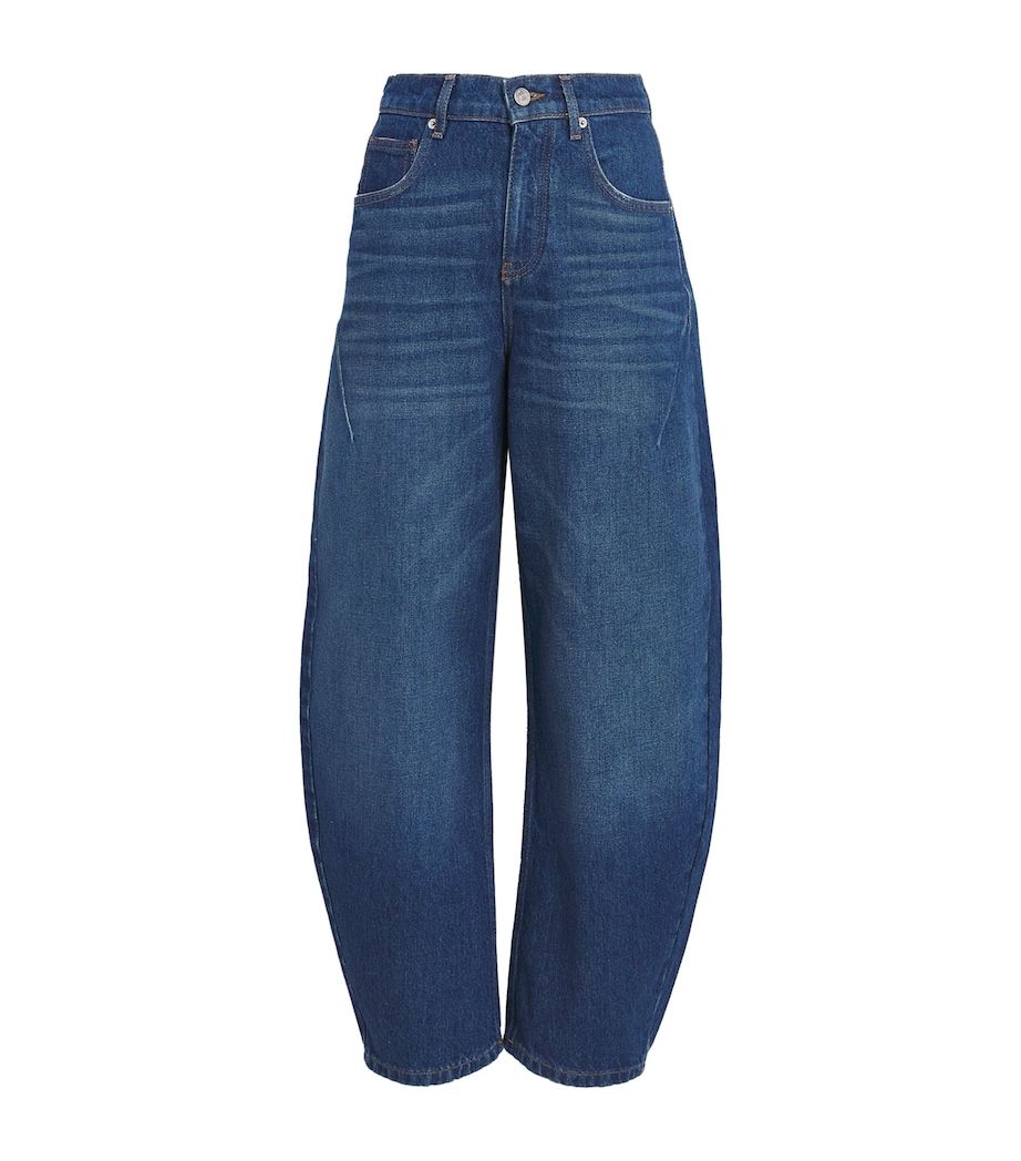 Barrel-Leg Jeans BLUE Image 1