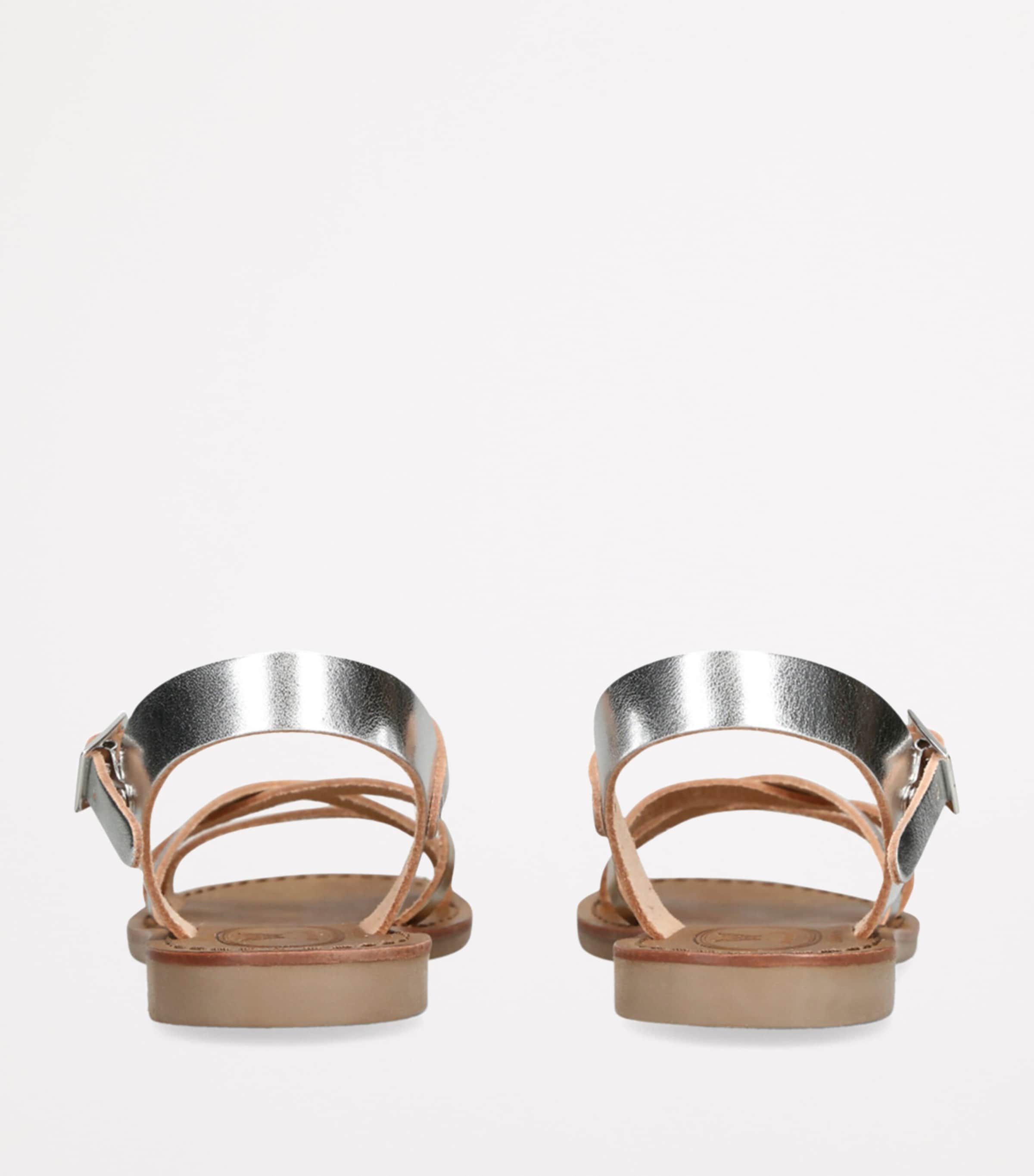 Metallic Leather Sophie Sandals METAL COMB Image 2