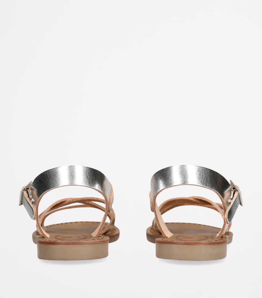 Metallic Leather Sophie Sandals METAL COMB Image 2
