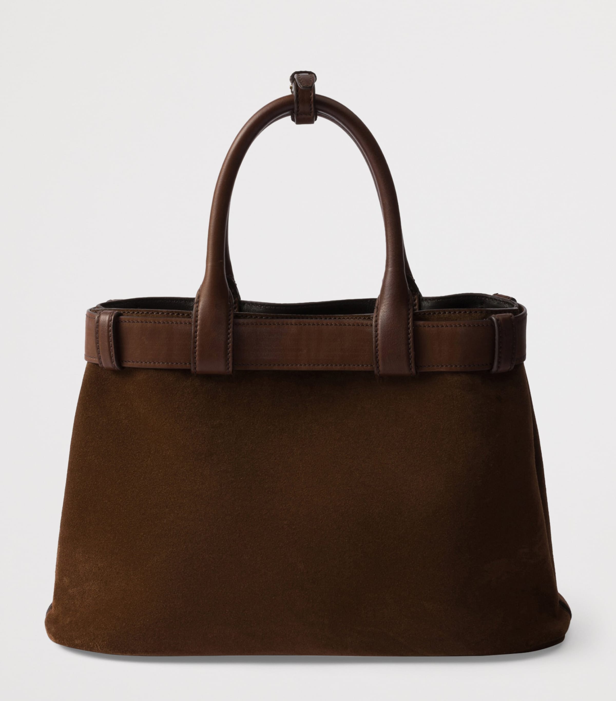 Medium Suede Buckle Tote Bag F0324 Image 3