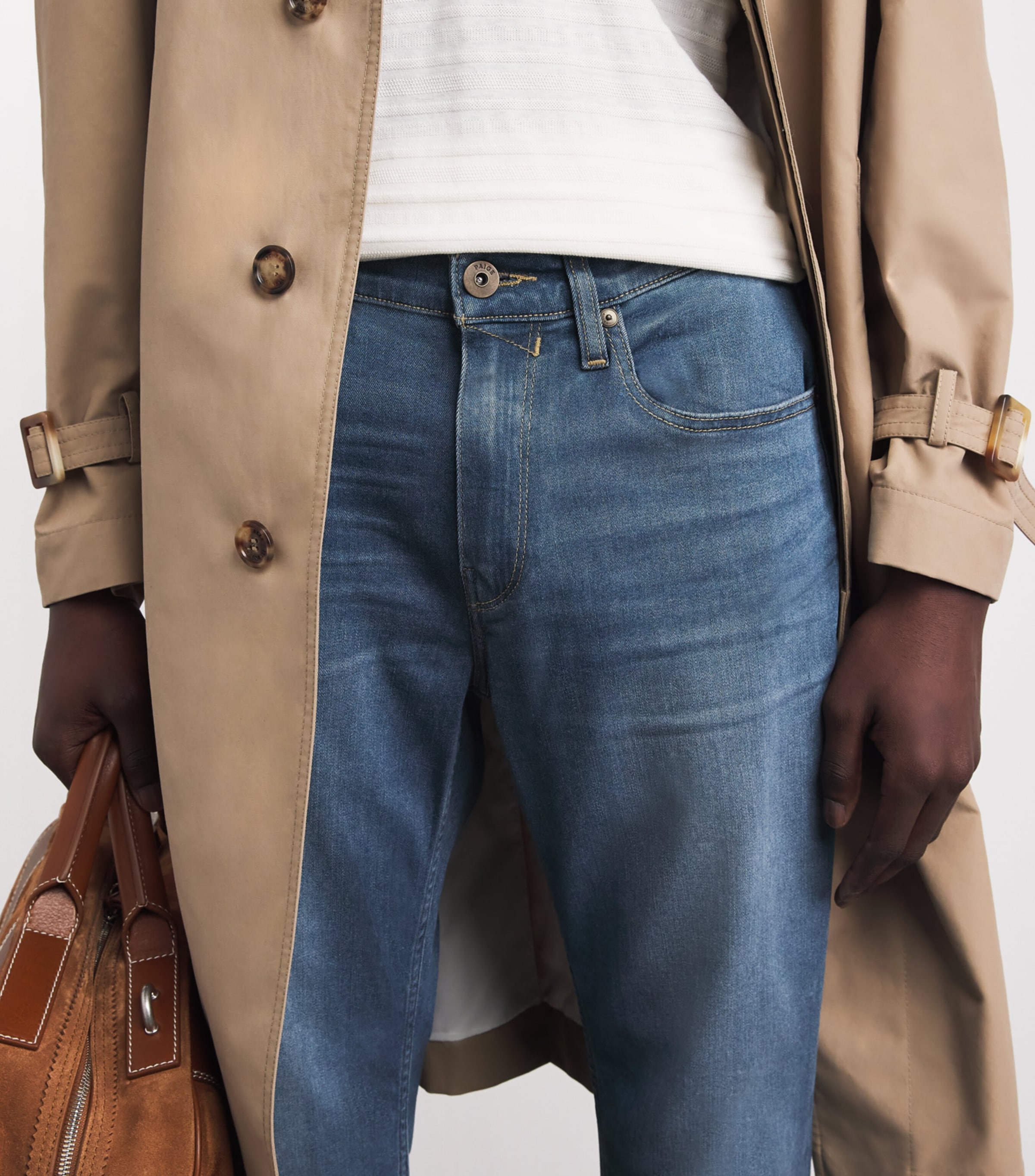 PAIGE Mens Normandie Straight Jeans Covello Image 3