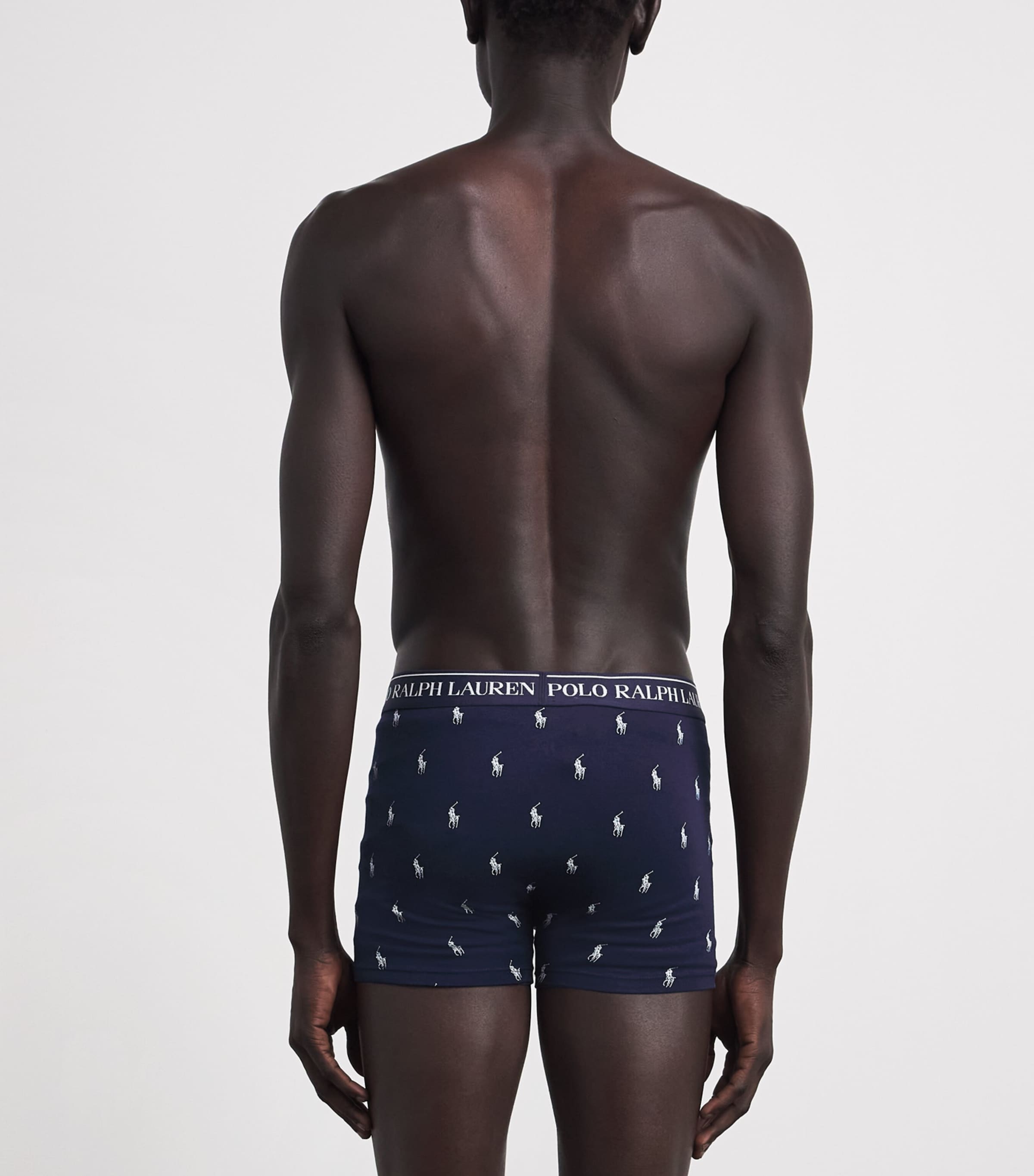 Polo Ralph Lauren Mens Logo Boxers (Pack of 3) Nvy Aop/brstl Blu/rl Image 3