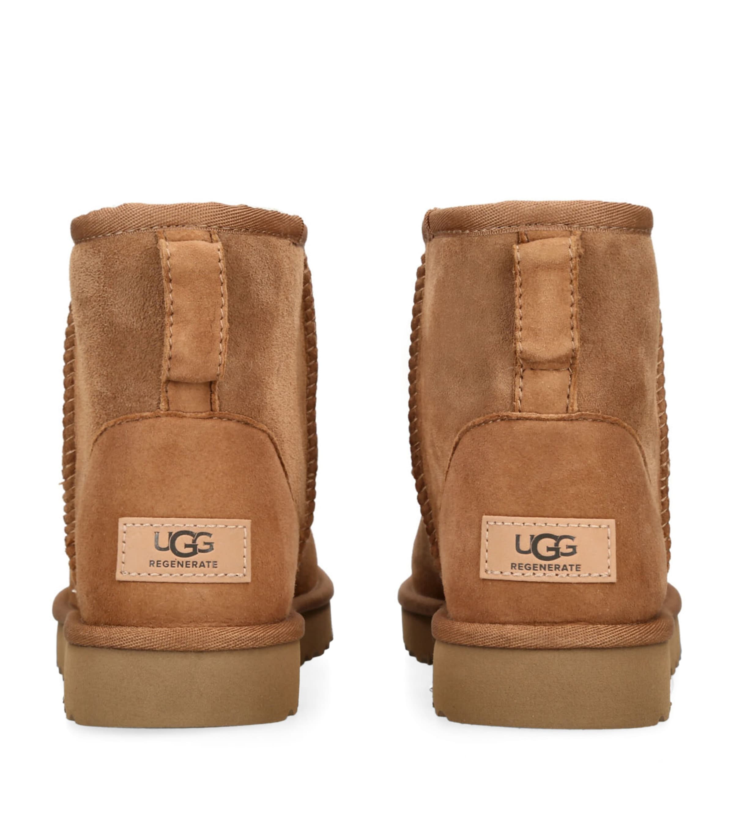UGG Suede Classic Mini Regenerate Boots Tan Image 2