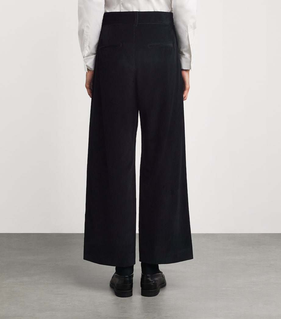 Cotton Corduroy Trousers BLACK Image 4