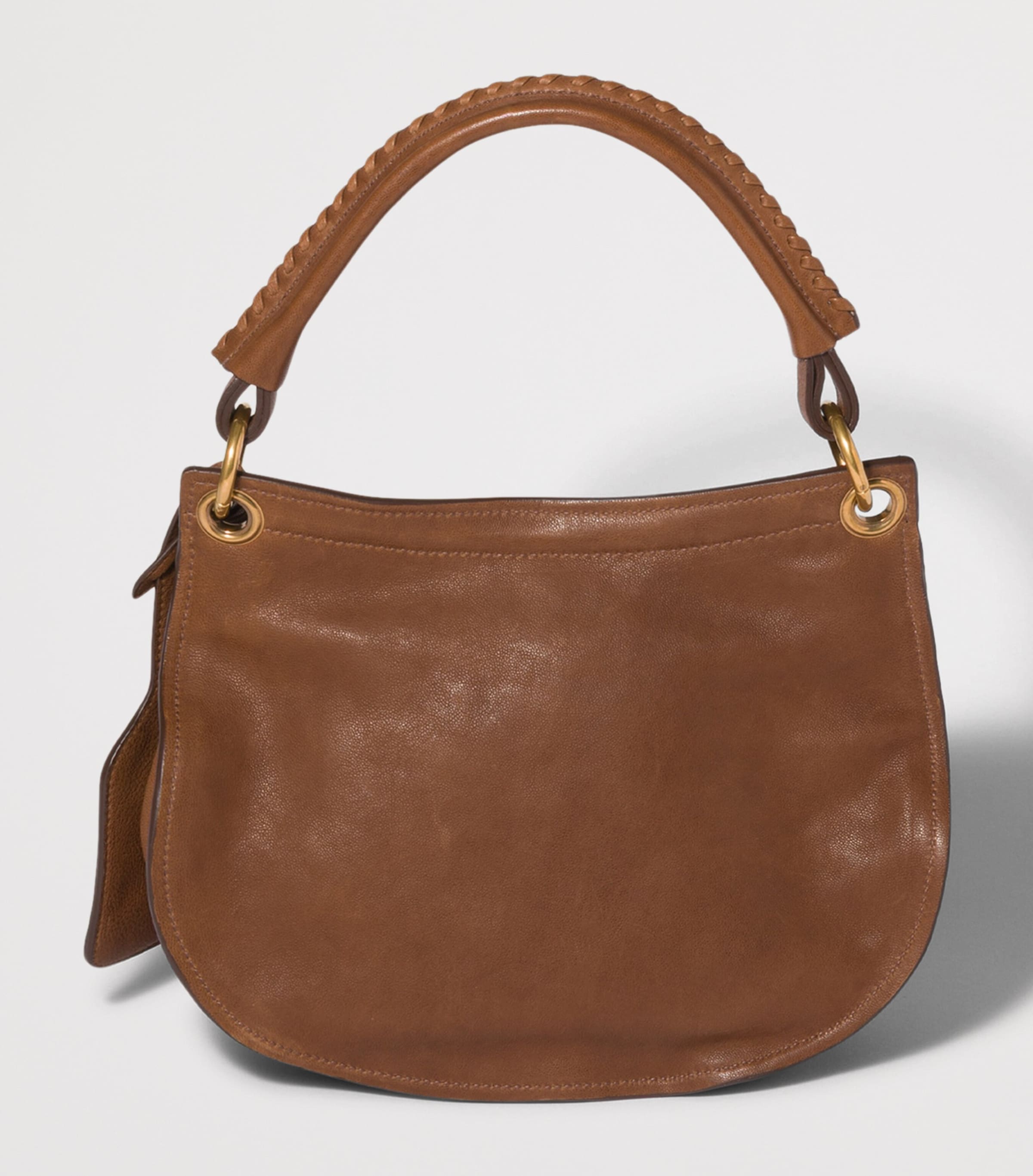 Miu Miu Small Leather Rendez-Vous Shoulder Bag Brown Image 3