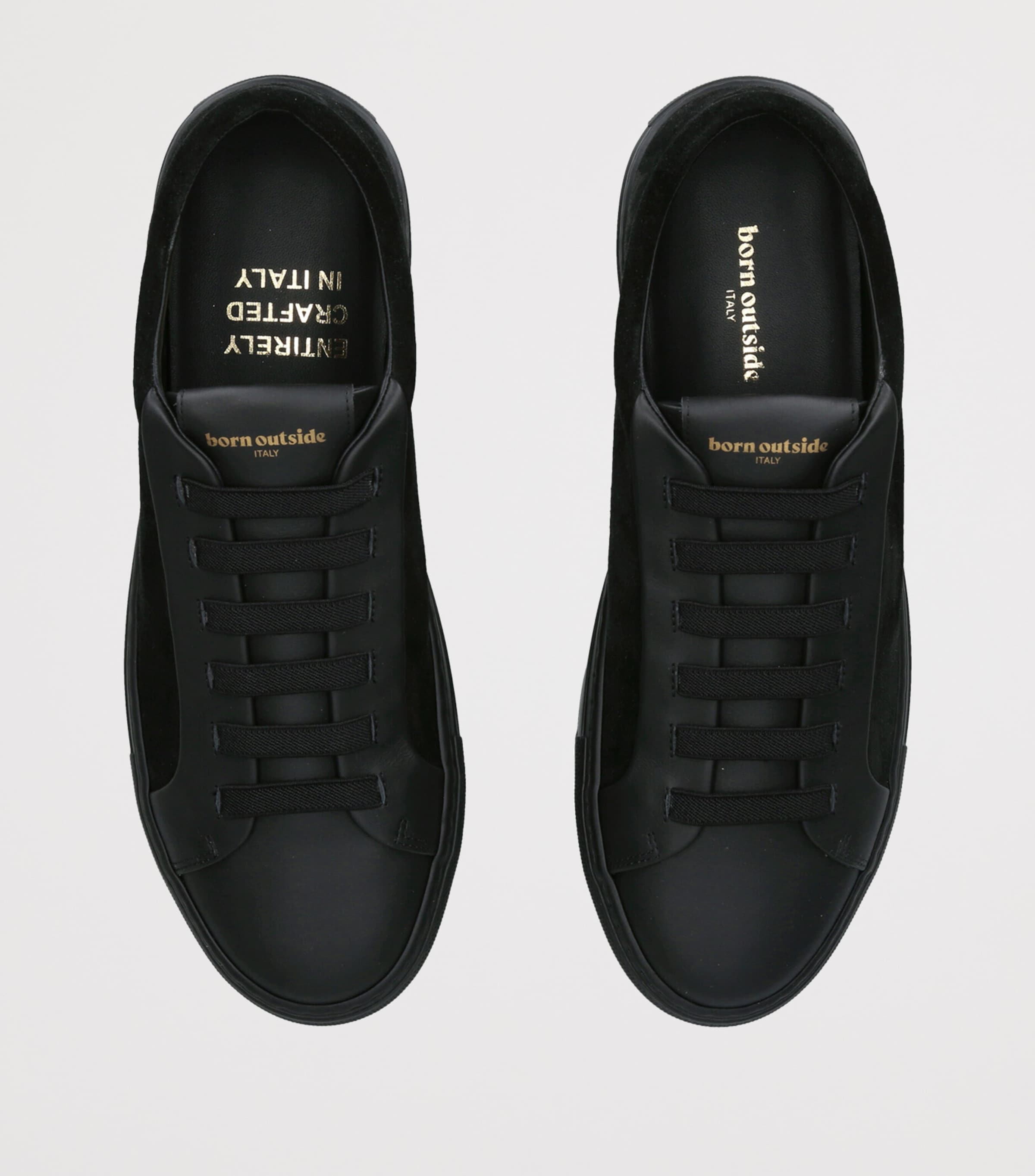 Born Outside Suede Echo Sneakers Black Image 4