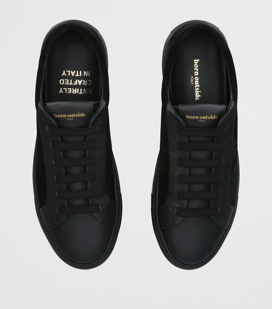 Born Outside Suede Echo Sneakers Black Image 4