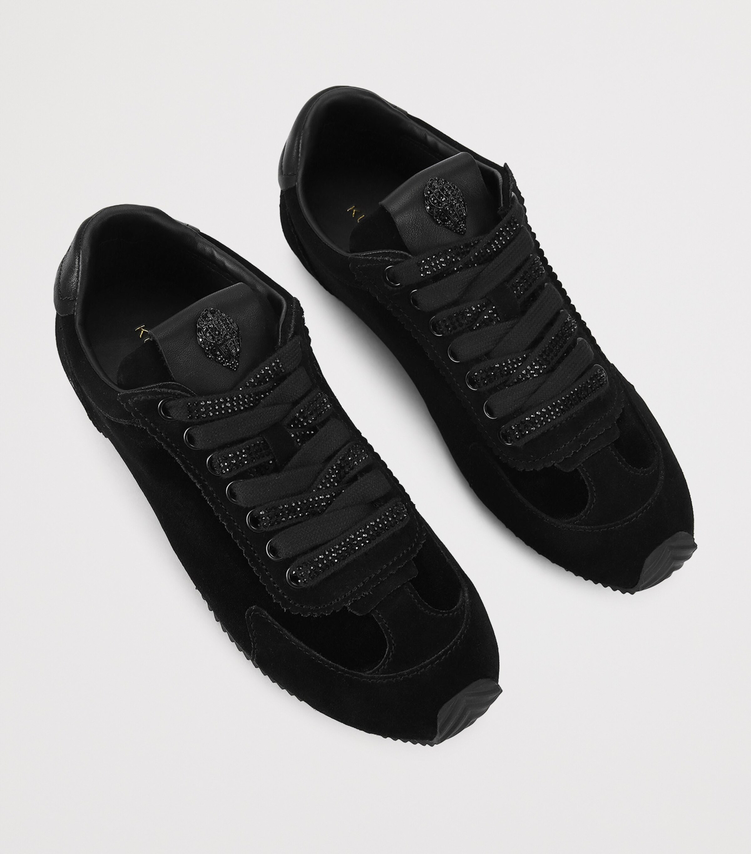 Velvet Islington Low-Top Sneakers BLACK Image 4