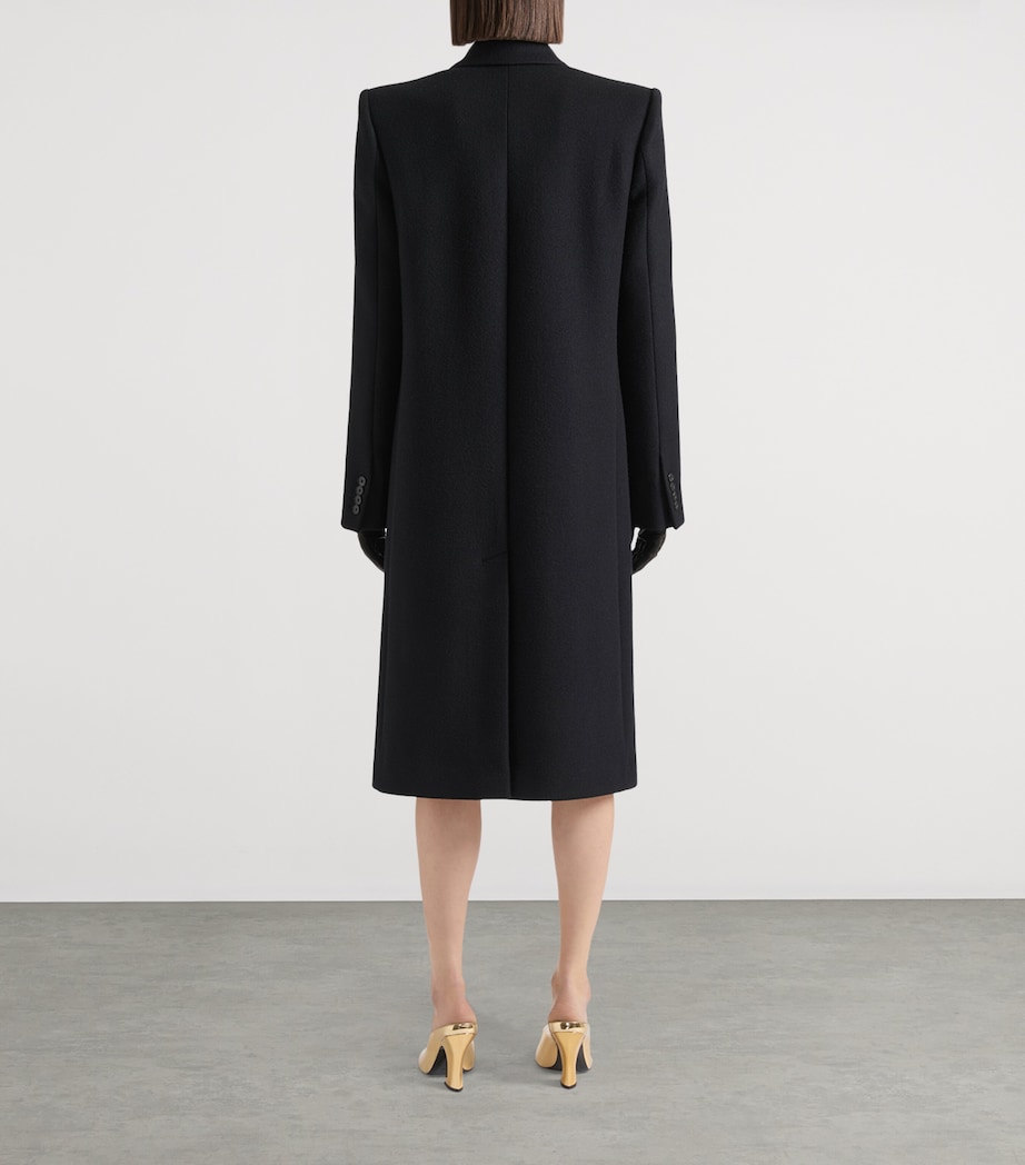 Wool Overcoat BLACK Image 3