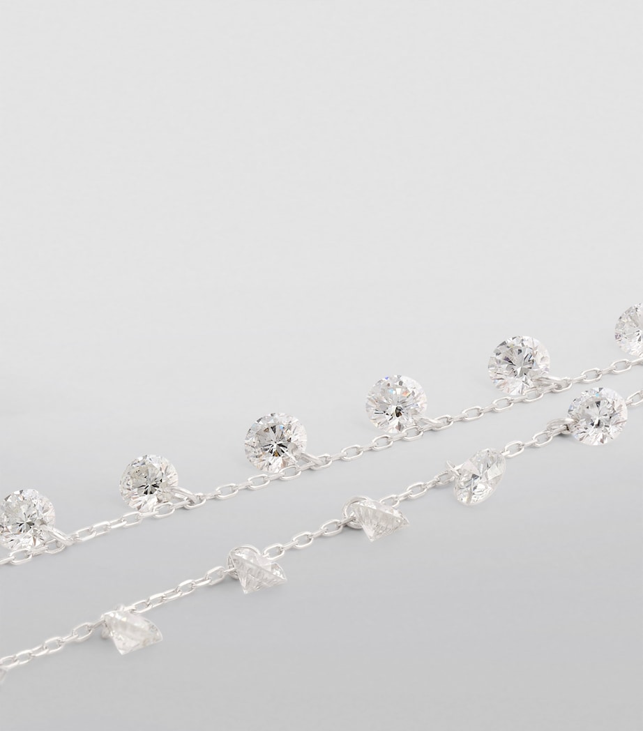 White Gold and Diamond 31-Stone Danaé Chain Necklace WHITE GOLD Image 6