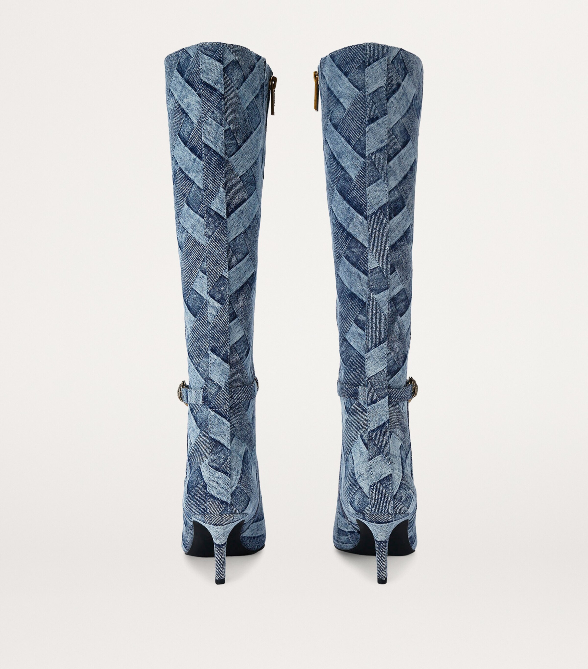 Kurt Geiger London Denim Kensington Flexi Knee-High Boots Denim Image 2