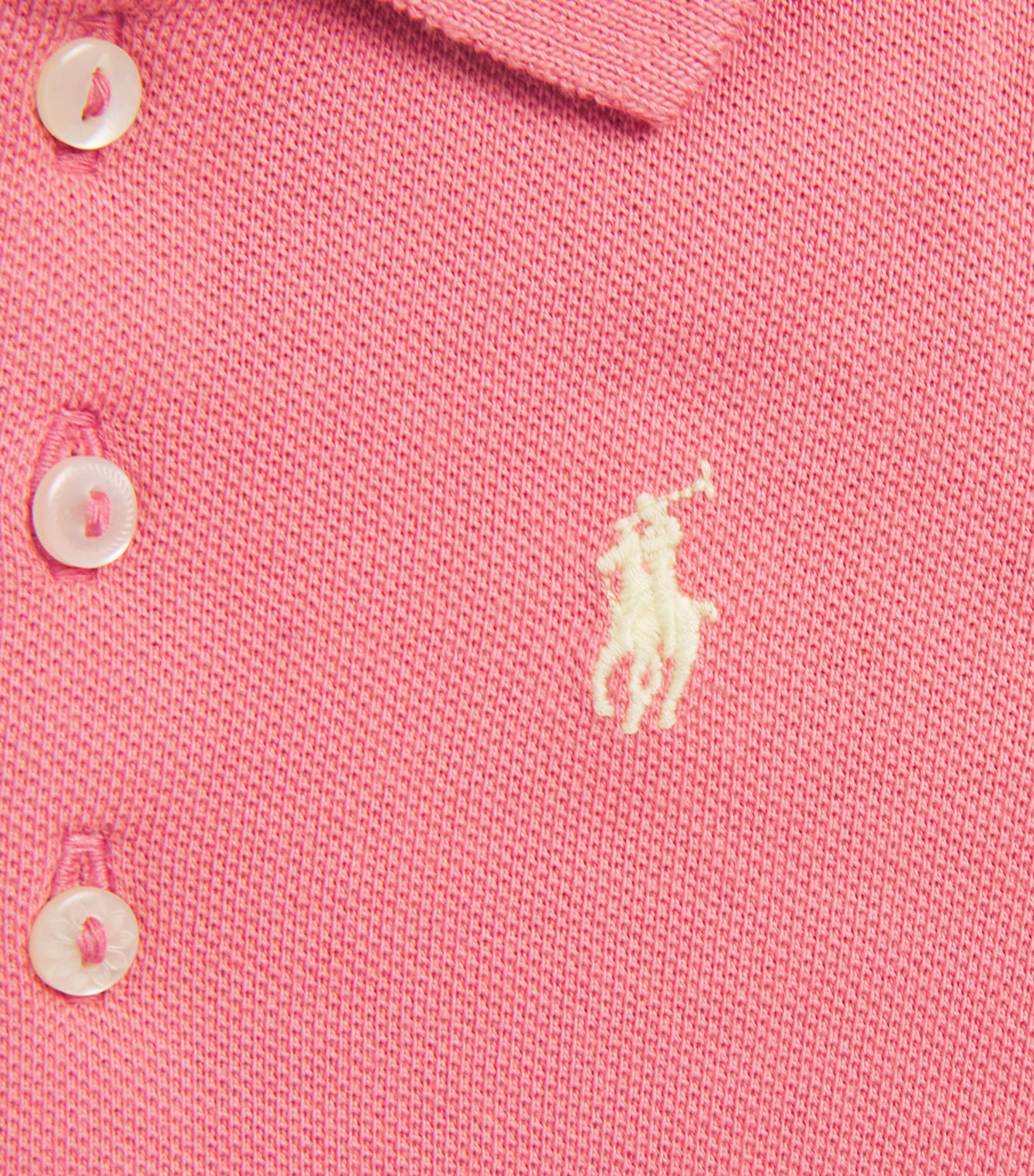 Ralph Lauren Kids Sleeveless Polo Shirt Dress (3-24 Months) Pink Image 4